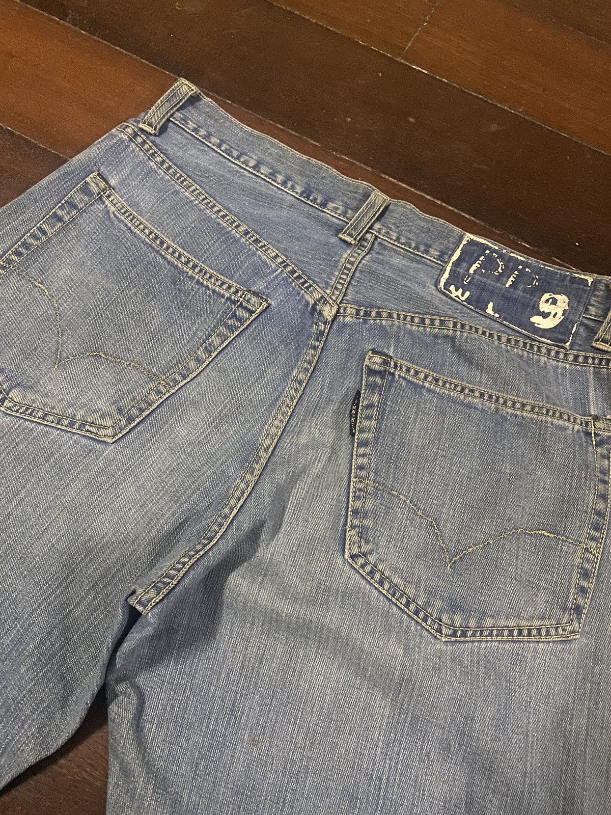 Blue Blue Japan × Japanese Brand × Vintage FIRE 🔥 Vintage HR Market Blue Blue selvedge distressed B-1 Size US 34 / EU 50 - 13 Thumbnail