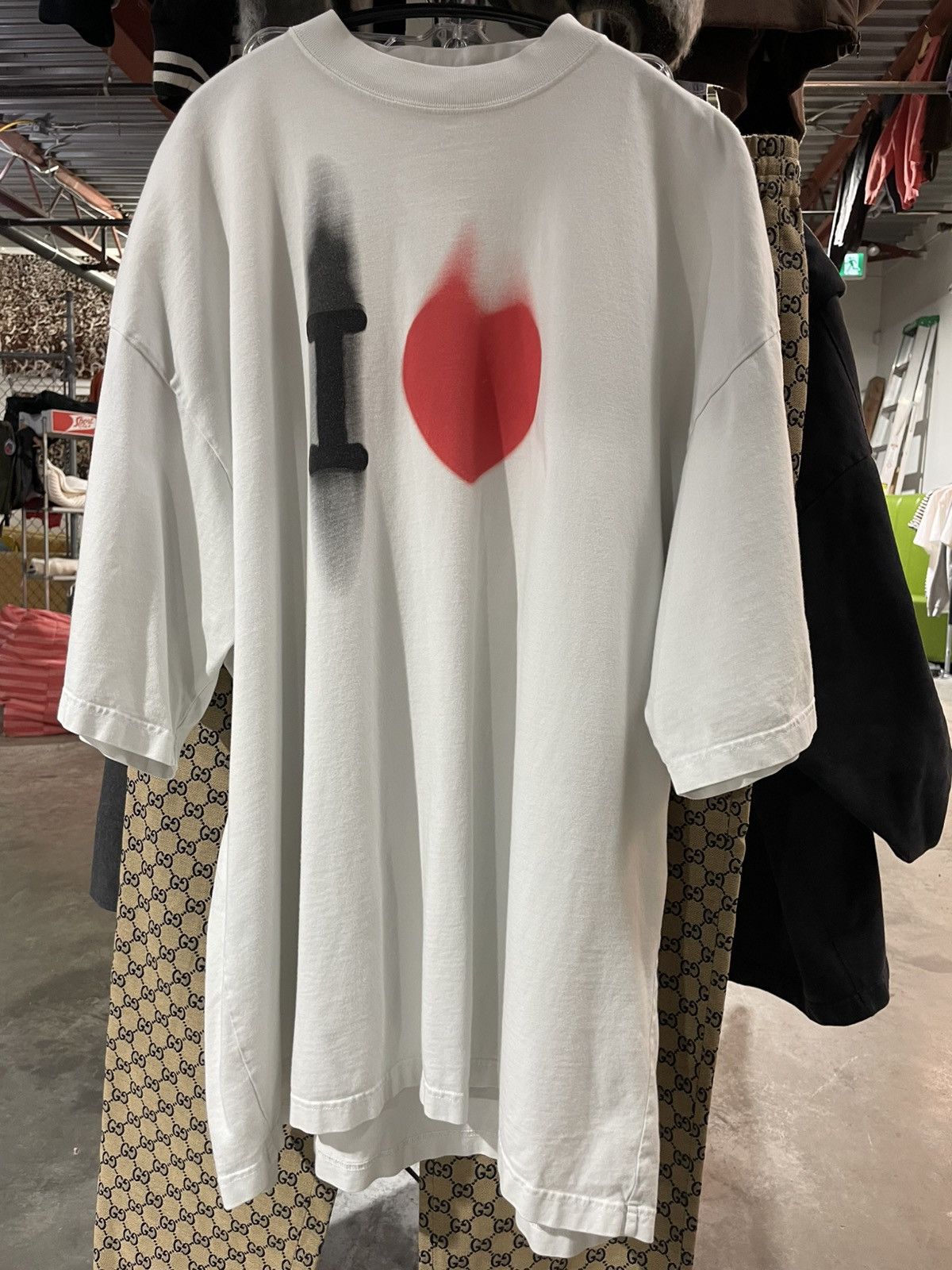 Balenciaga Balenciaga Be Kind Vintage Distressed T-Shirt