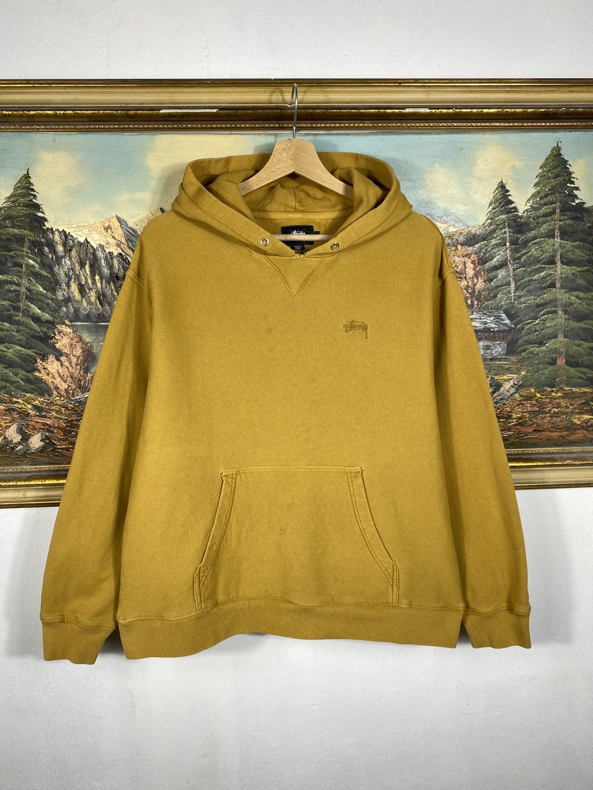 Stussy × Vintage Stussy Baggy Loose Vintage Y2k Hoodie Sweatshirt Skate Drip Size US L / EU 52-54 / 3 - 1 Thumbnail