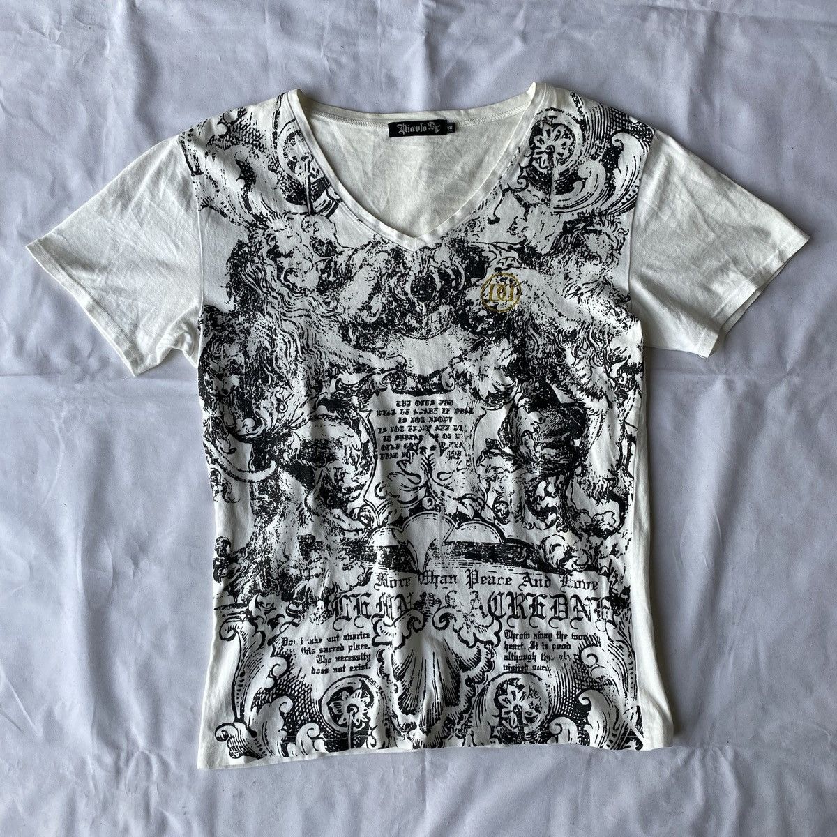 20471120 × Japanese Brand × Le Grande Bleu (L.G.B.) Japanese Crazy Full Poem Rock Style Tees Size US M / EU 48-50 / 2 - 1 Thumbnail