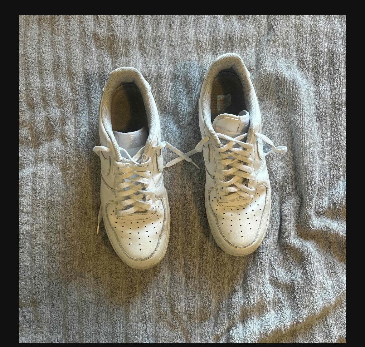 Nike White Air Force 1 Sz 12 Size US 12 / EU 45 - 3 Thumbnail
