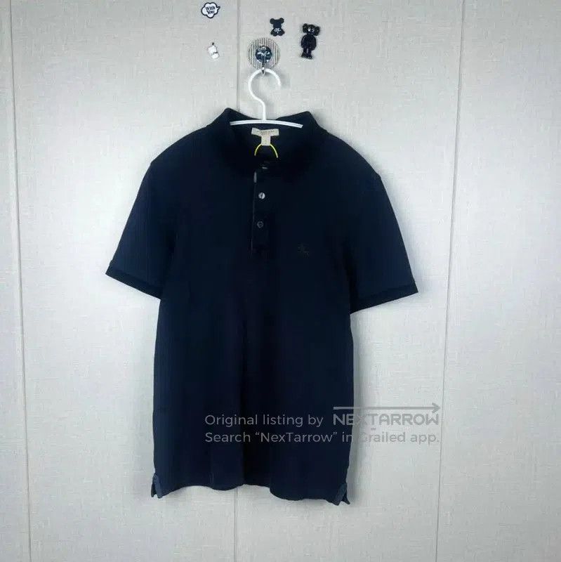 Burberry Burberry Men's Black Gray Cotton Polo Shirt. Size US S / EU 44-46 / 1 - 1 Thumbnail
