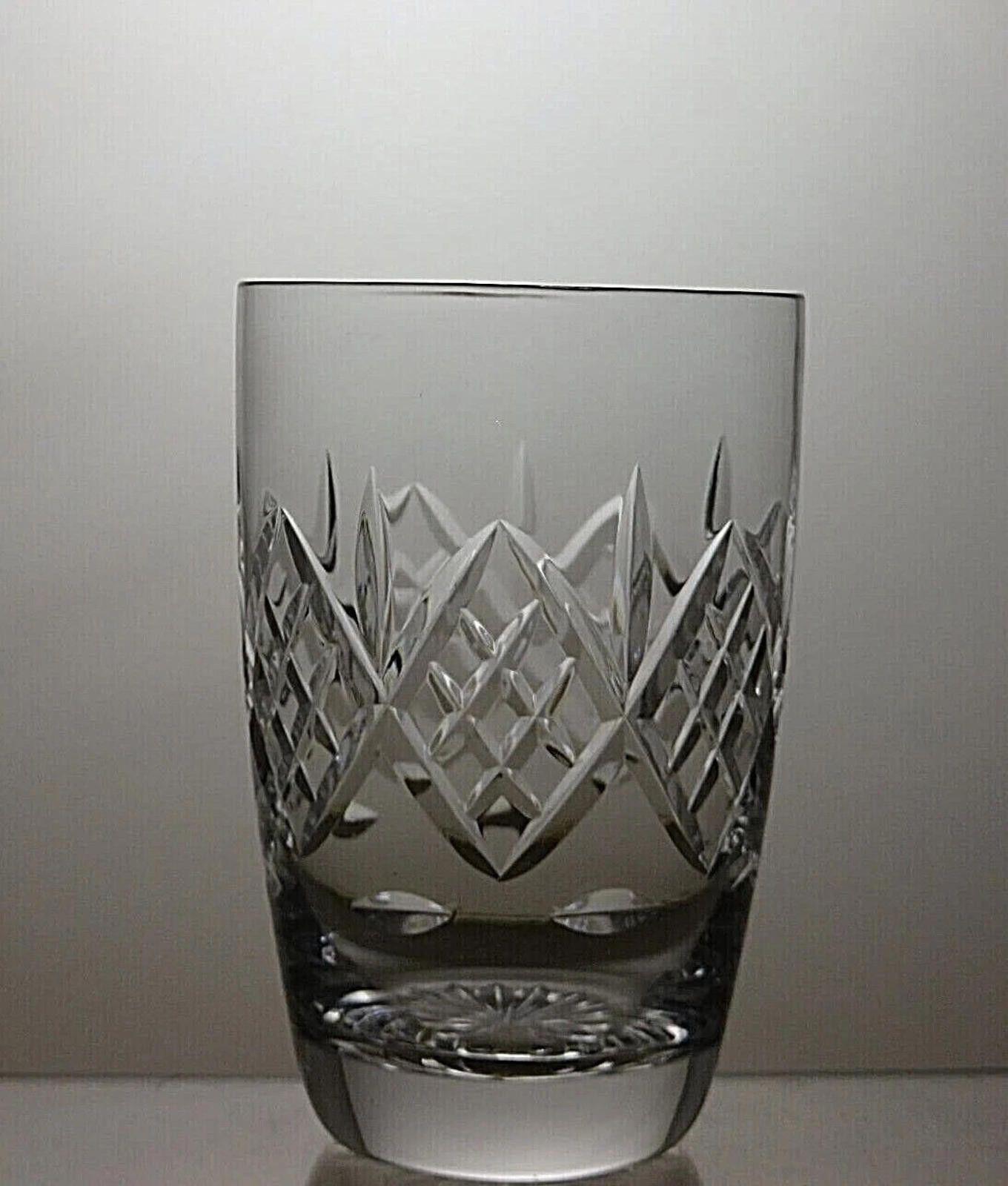 The Unbranded Brand Lead Crystal Cut Glass Set Of 2 Tumblers 4 1/2" Size ONE SIZE - 3 Thumbnail