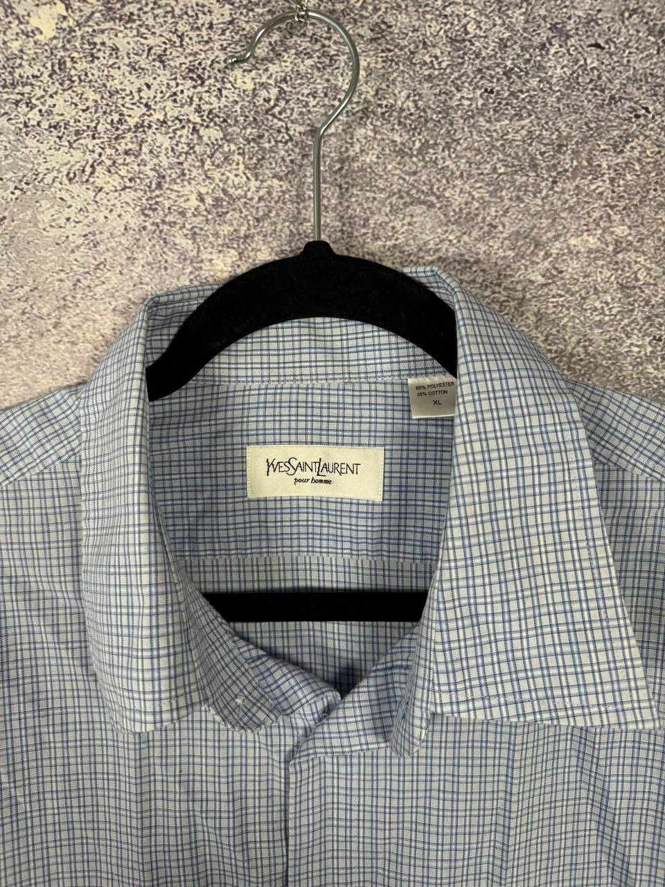 Yves Saint Laurent YSL Yves Saint Laurent Check Short Sleeve Shirt Button XL Size US XL / EU 56 / 4 - 8 Thumbnail