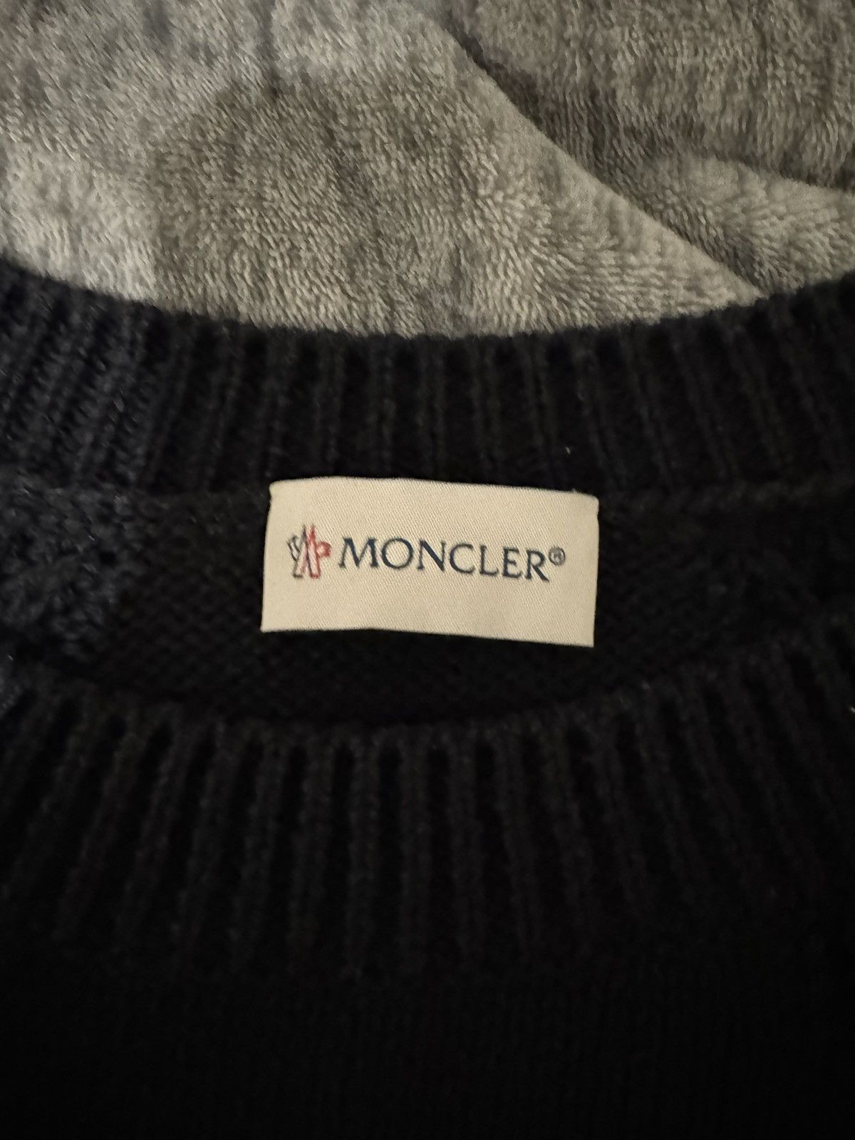 Moncler Moncler Men's Crew Knit in navy Size US XL / EU 56 / 4 - 3 Thumbnail