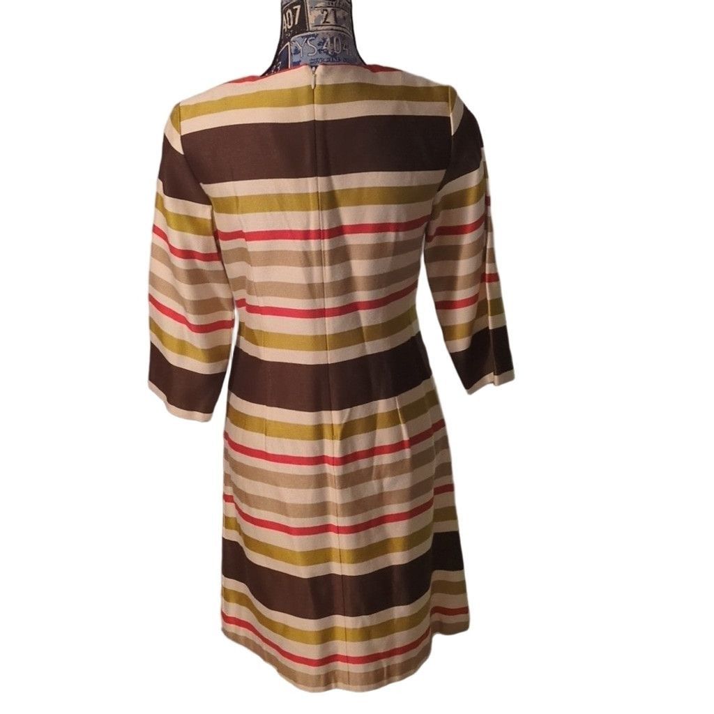 J.McLaughlin J. McLaughlin Striped 3/4 Sleeve Tunic Dress Size 2 Size XS / US 0-2 / IT 36-38 - 6 Thumbnail