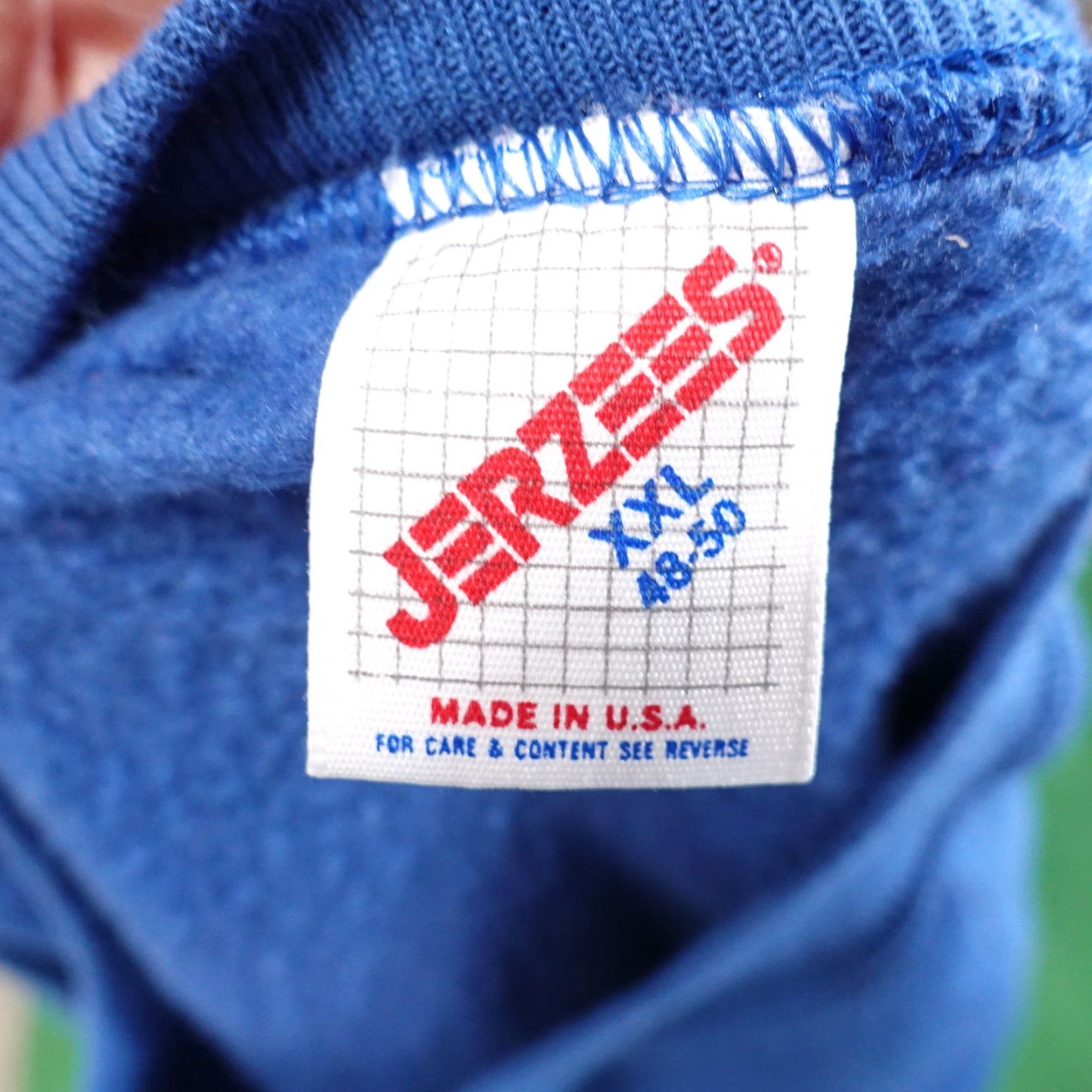 Jerzees VINTAGE JERZEES SWEATSHIRT ST MARY CATHEDRAL SCHOOL ST LOUIS USA MADE BLUE 2XL (24X28) 90s Pullover Crew Neck Unisex Adults Cotton Blend Size US XXL / EU 58 / 5 - 7 Thumbnail