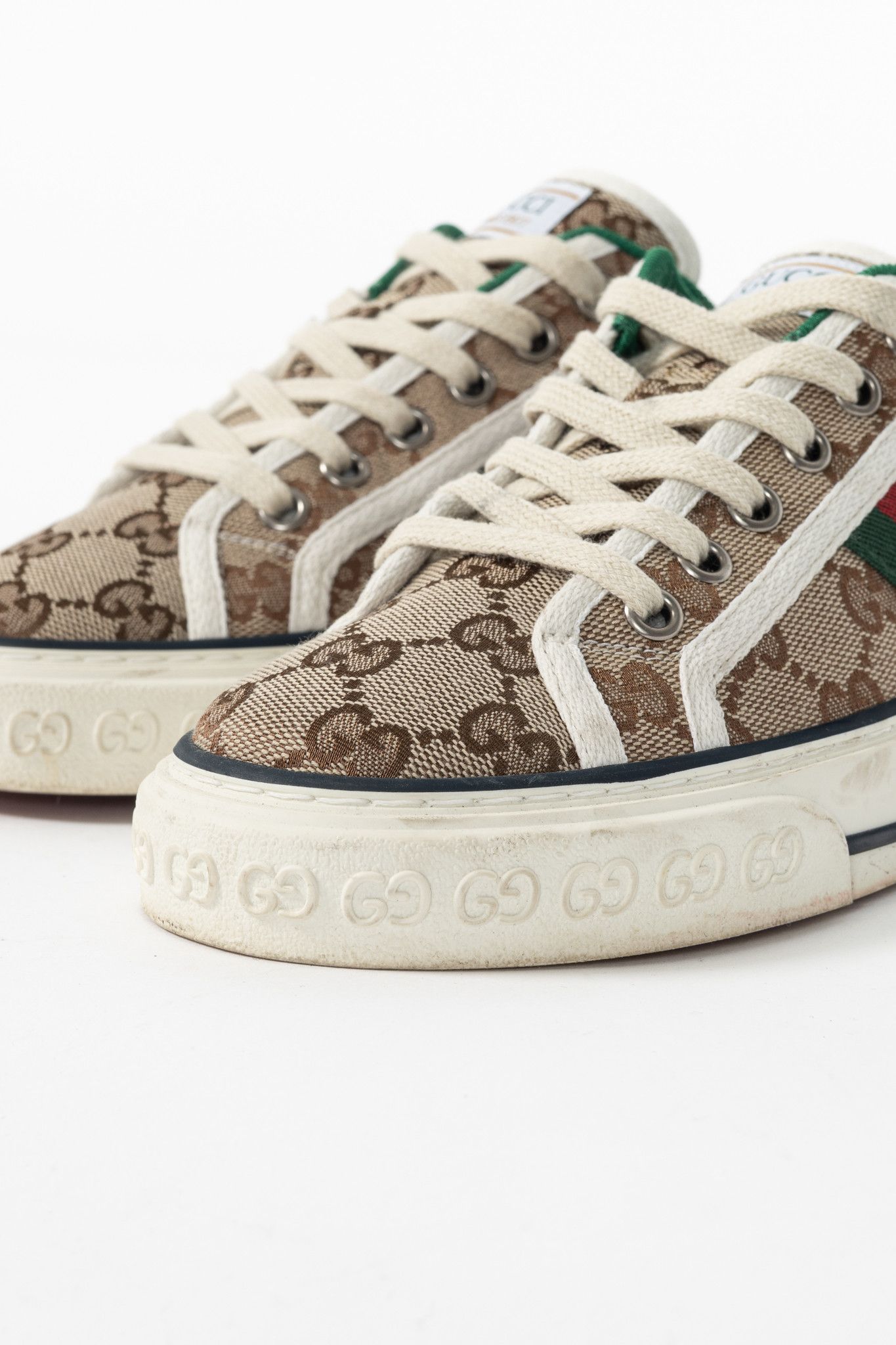Gucci Gucci Gucci Tennis 1977 Original GG Canvas Sneakers Size US 6.5 / IT 36.5 - 7 Thumbnail