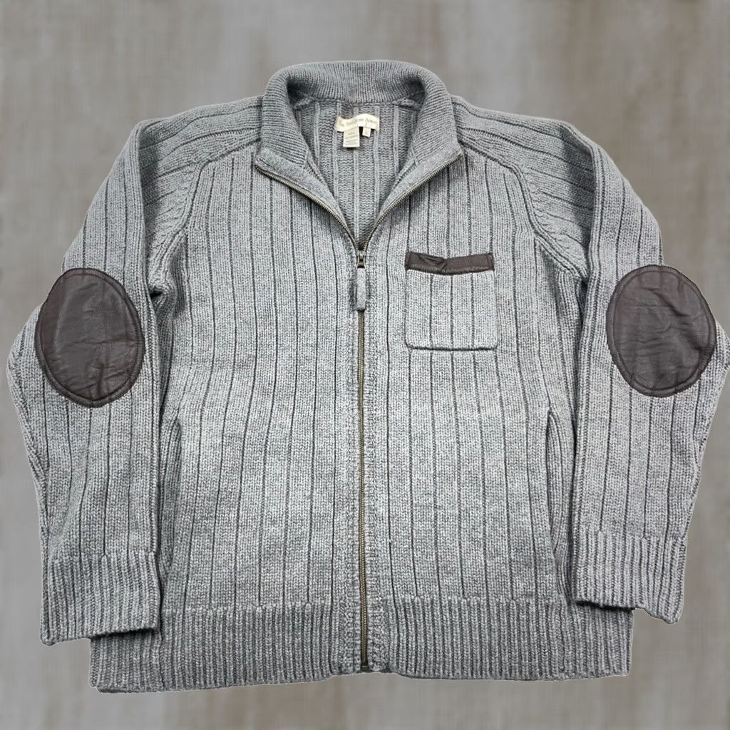 The Territory Ahead Territory Ahead Sweater Men Large Tan Lambswool Full Zip Cardigan Size US L / EU 52-54 / 3 - 1 Thumbnail