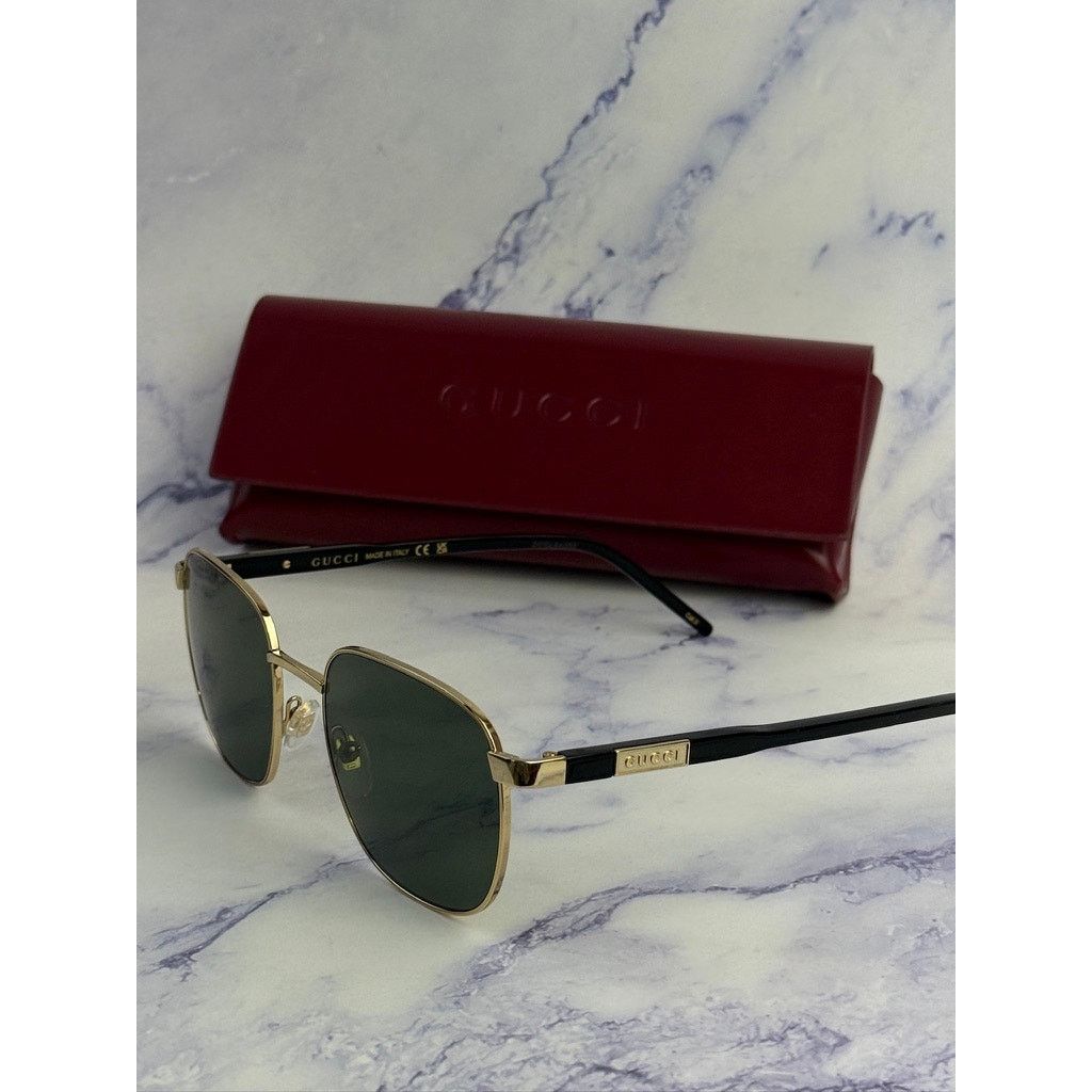 Gucci NEW Gucci GG1799S Gold Round Unisex Sunglasses $545 Size ONE SIZE - 2 Thumbnail
