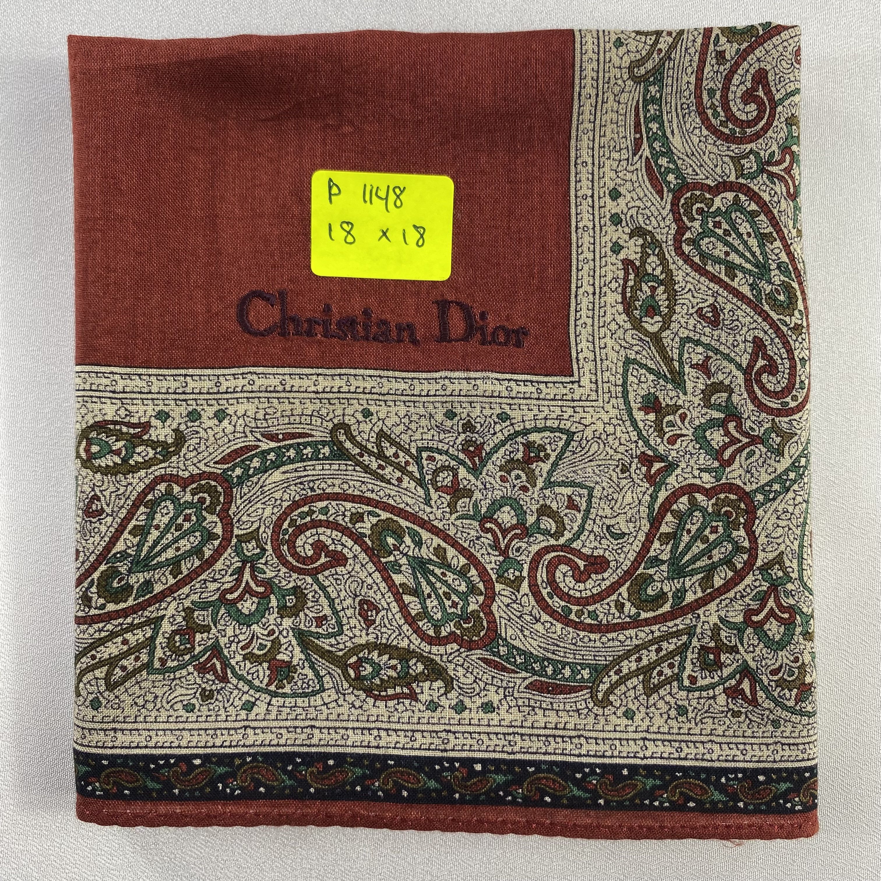 Vintage Christian Dior Monsieur Handkerchief / Neckerchief-P1148 Size ONE SIZE - 5 Thumbnail