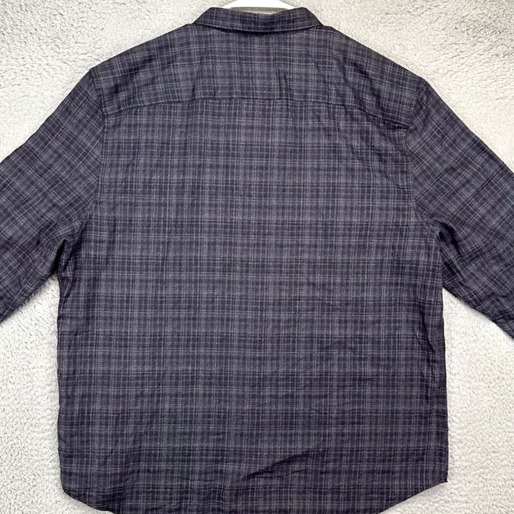 Calvin Klein Calvin Klein Button-Up Shirt Mens 2XL Black Grey Plaid Long Sleeve 2 Pockets Button Up Shirt Mens XL? Size US XXL / EU 58 / 5 - 3 Thumbnail
