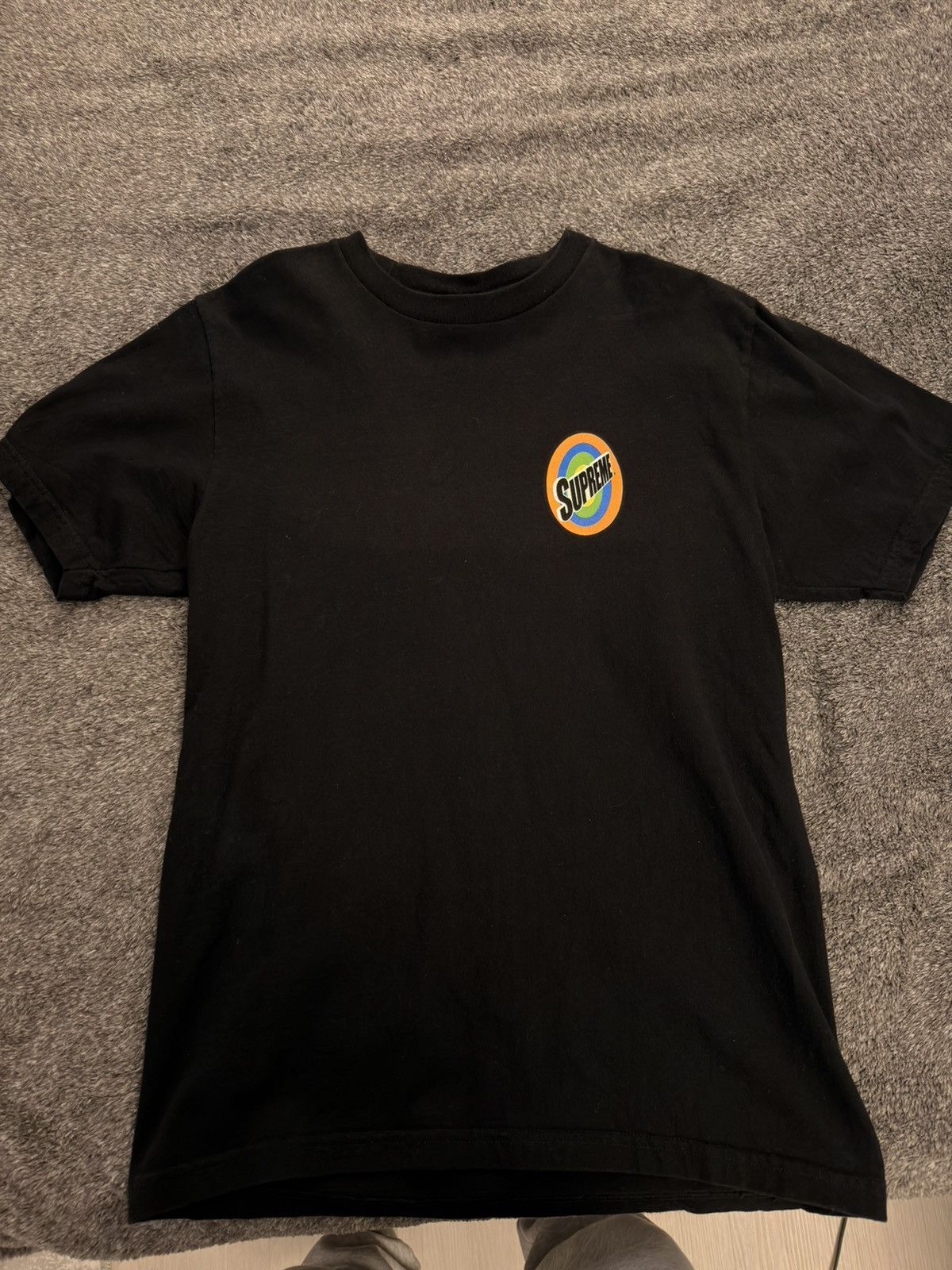 Supreme Supreme Spin Tee Black Men’s - SS16 Size US M / EU 48-50 / 2 - 3 Thumbnail
