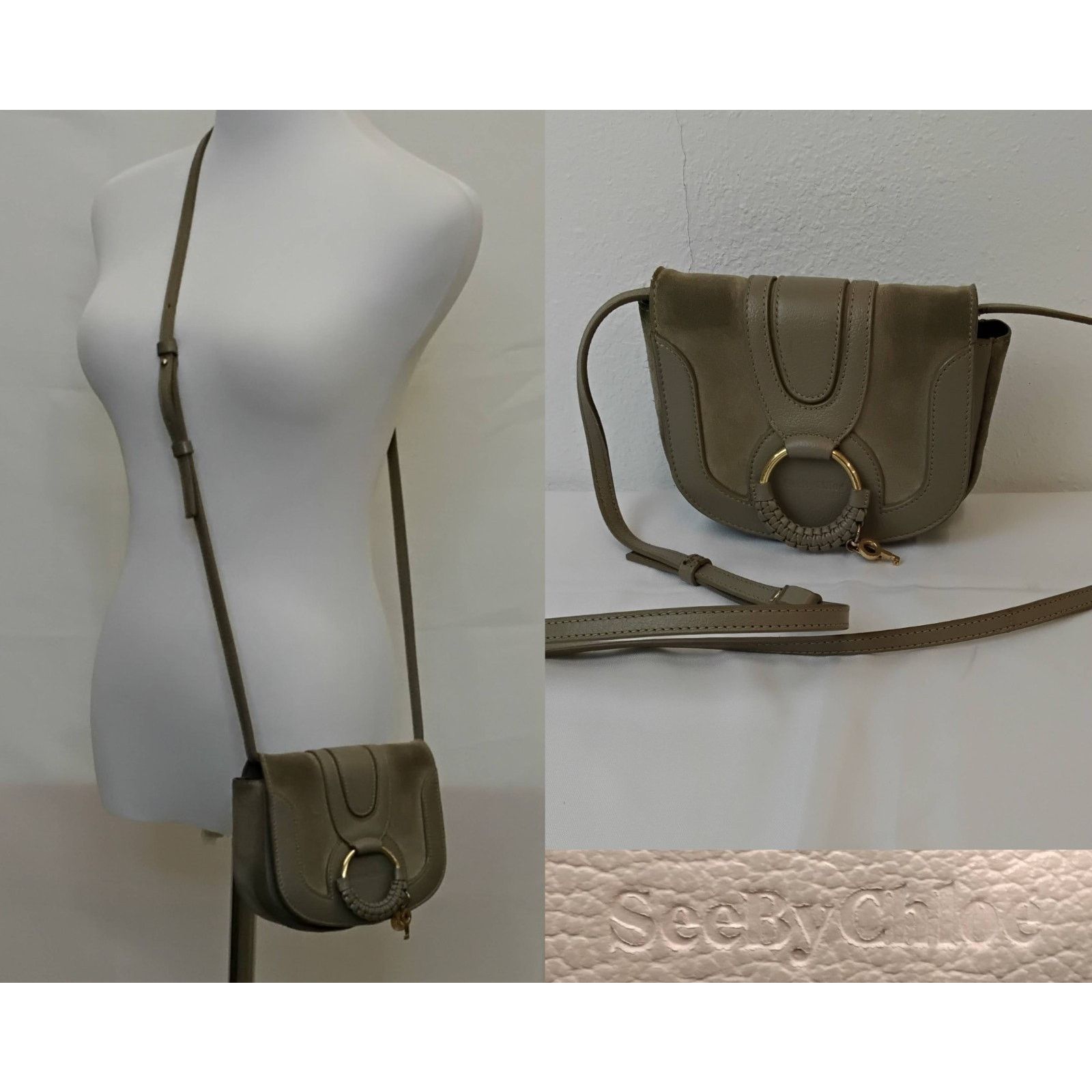 See by Chloe See by Chloe Mini Hana Crossbody Brown Taupe Leather Suede Size ONE SIZE - 1 Thumbnail