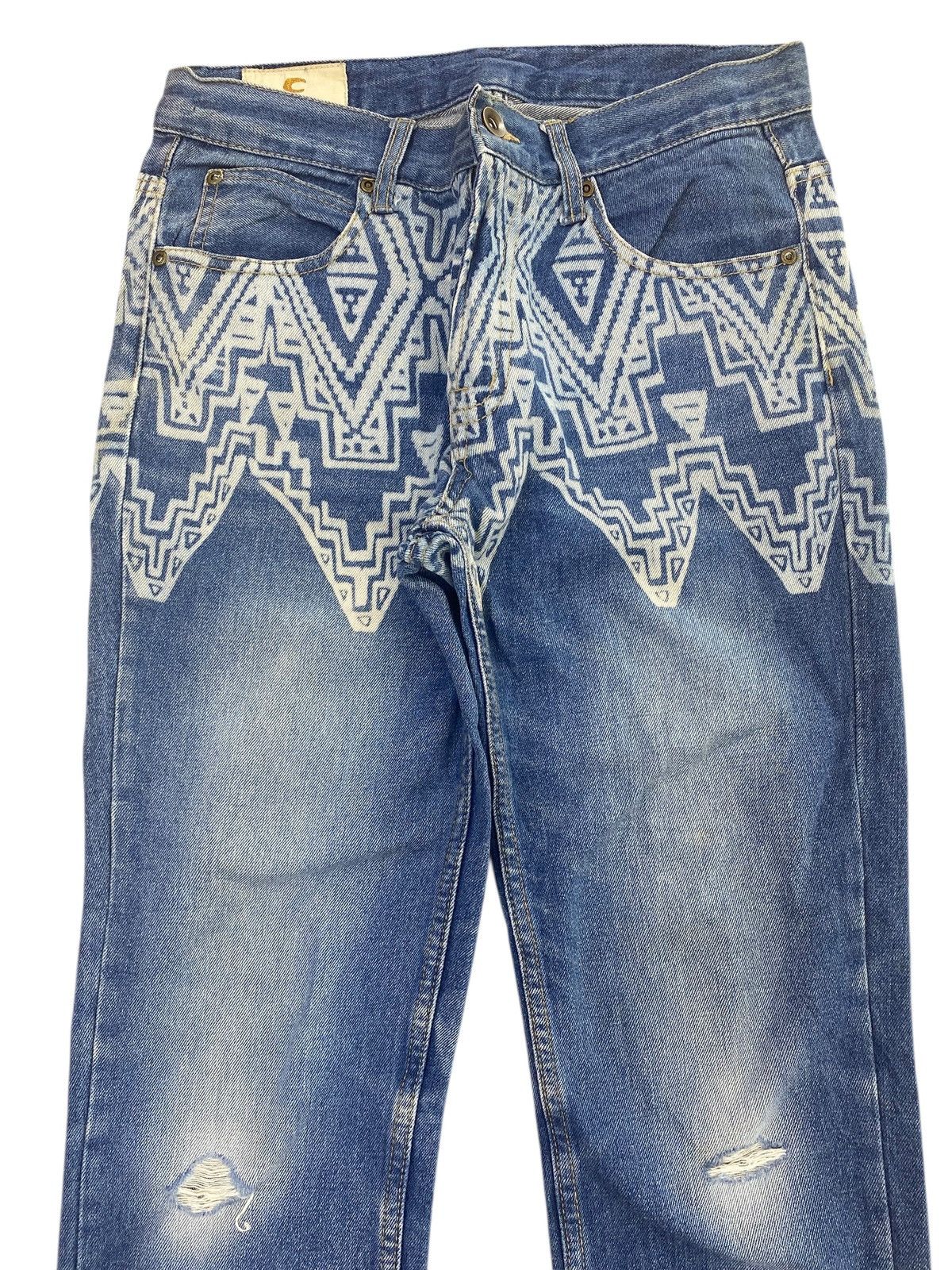 Japanese Brand Japanese Brand Design Art Style Straight Cut Jeans Size US 29 - 2 Thumbnail