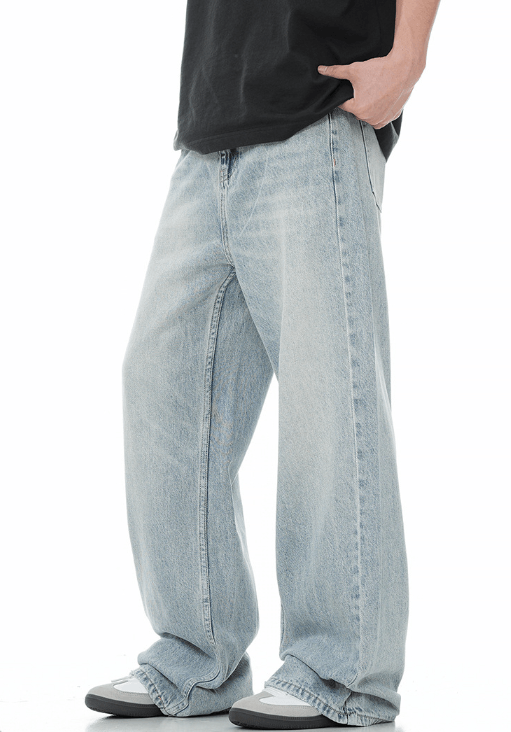Japanese Brand × Jean American straight cleanfit light blue loose jeans for men Size US 32 / EU 48 - 5 Thumbnail