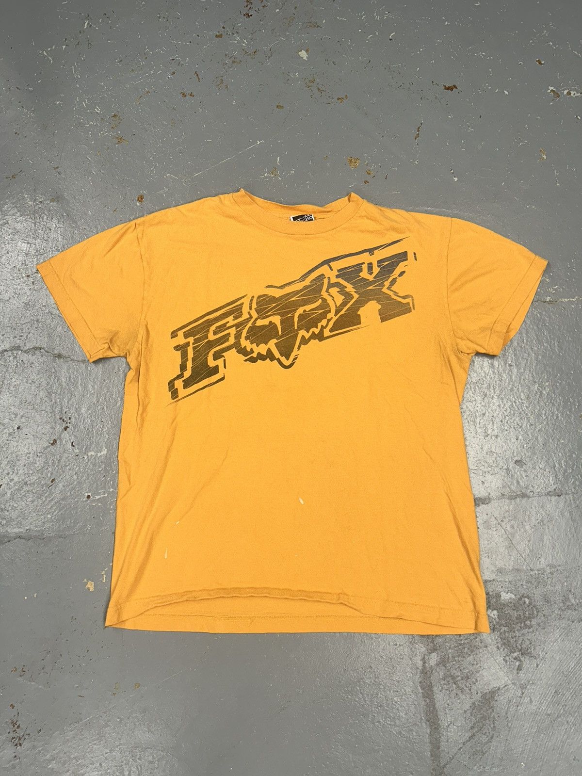 Fox Racing × Vintage Crazy Vintage Y2K Essential Orange Fox Graphic Tee Shirt Size US L / EU 52-54 / 3 - 1 Thumbnail