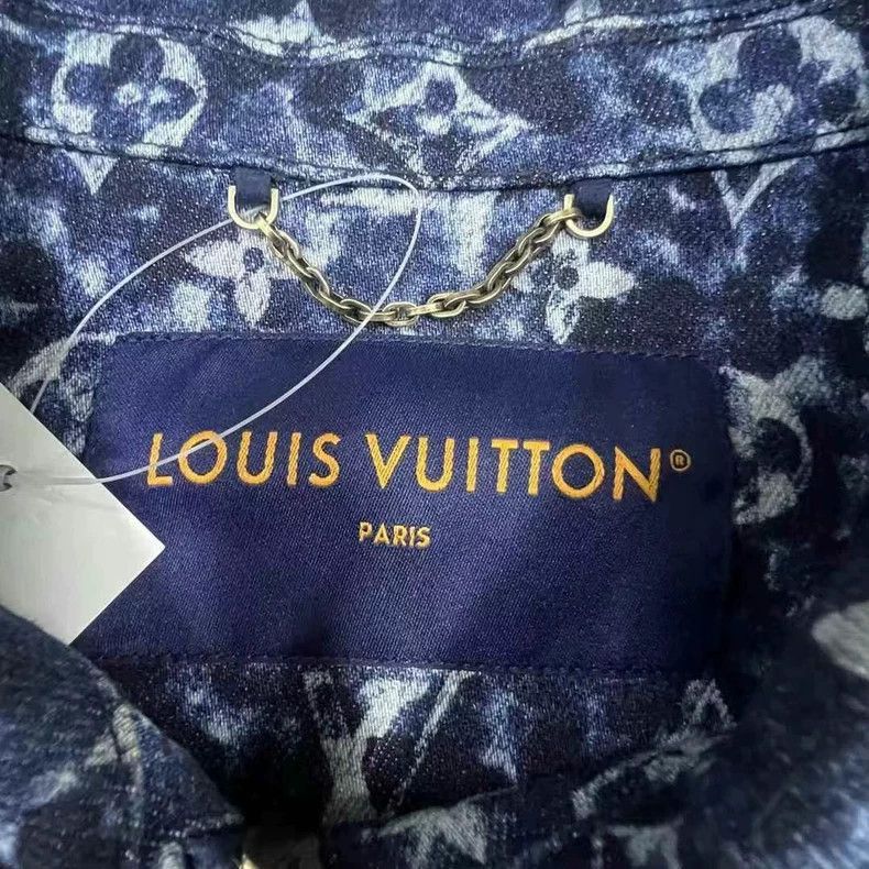 Louis Vuitton Louis Vuitton Floral Print Denim Jacket -2505 Size US L / EU 52-54 / 3 - 3 Thumbnail