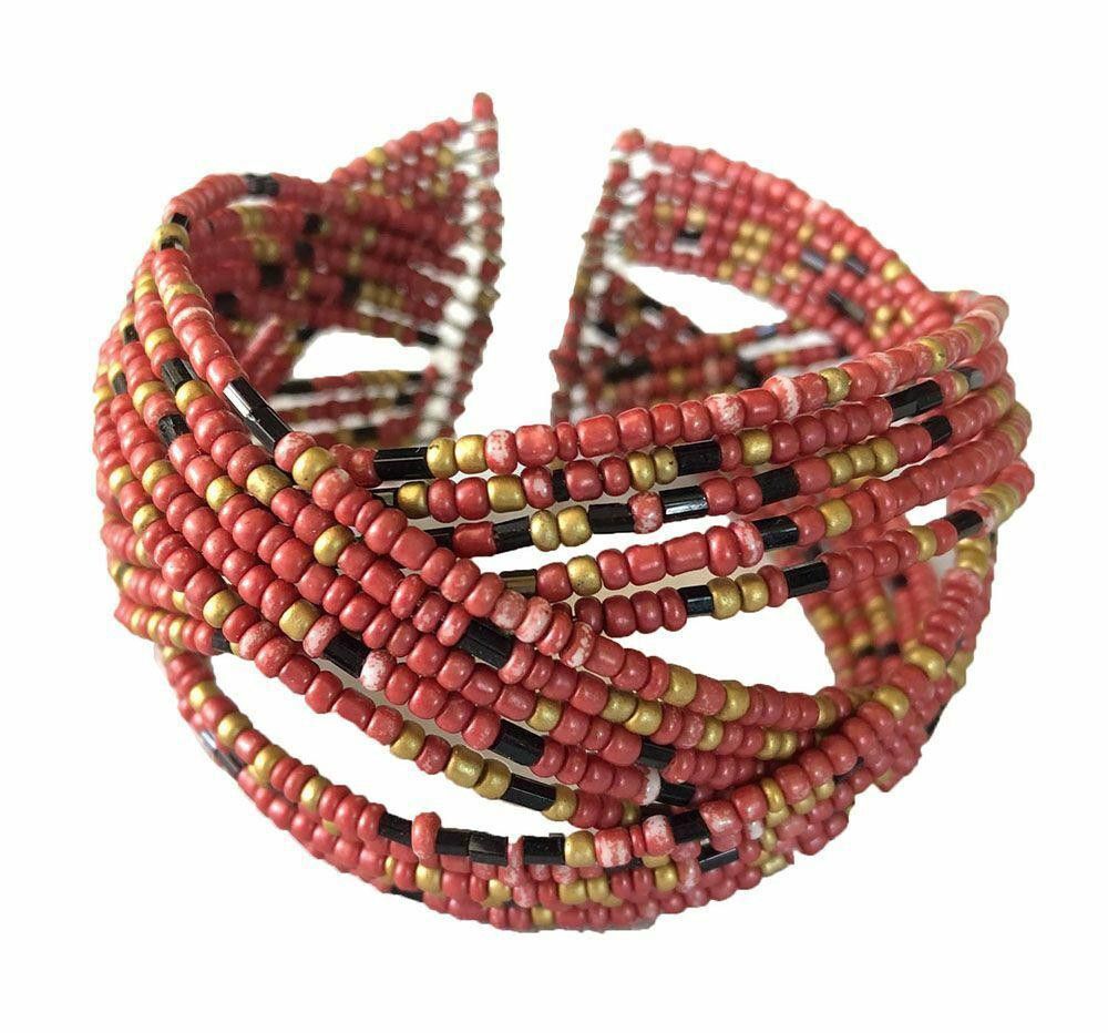 Designer Pre Owned Pink Rigid Shakira Bracelet Size ONE SIZE - 1 Thumbnail