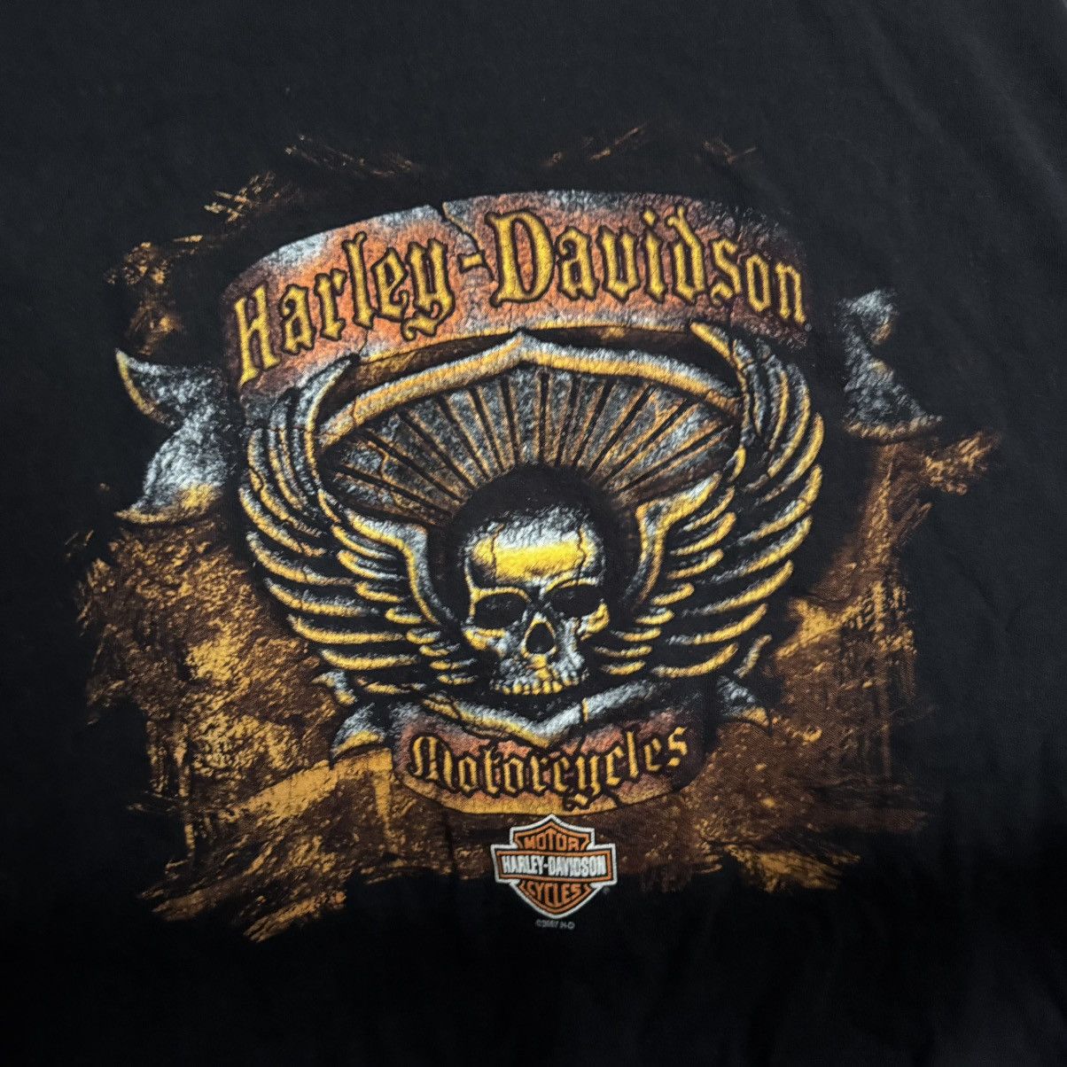 Harley Davidson Harley Davidson Size XL Skull Graphic Black T Shirt Texas Size US XL / EU 56 / 4 - 2 Thumbnail
