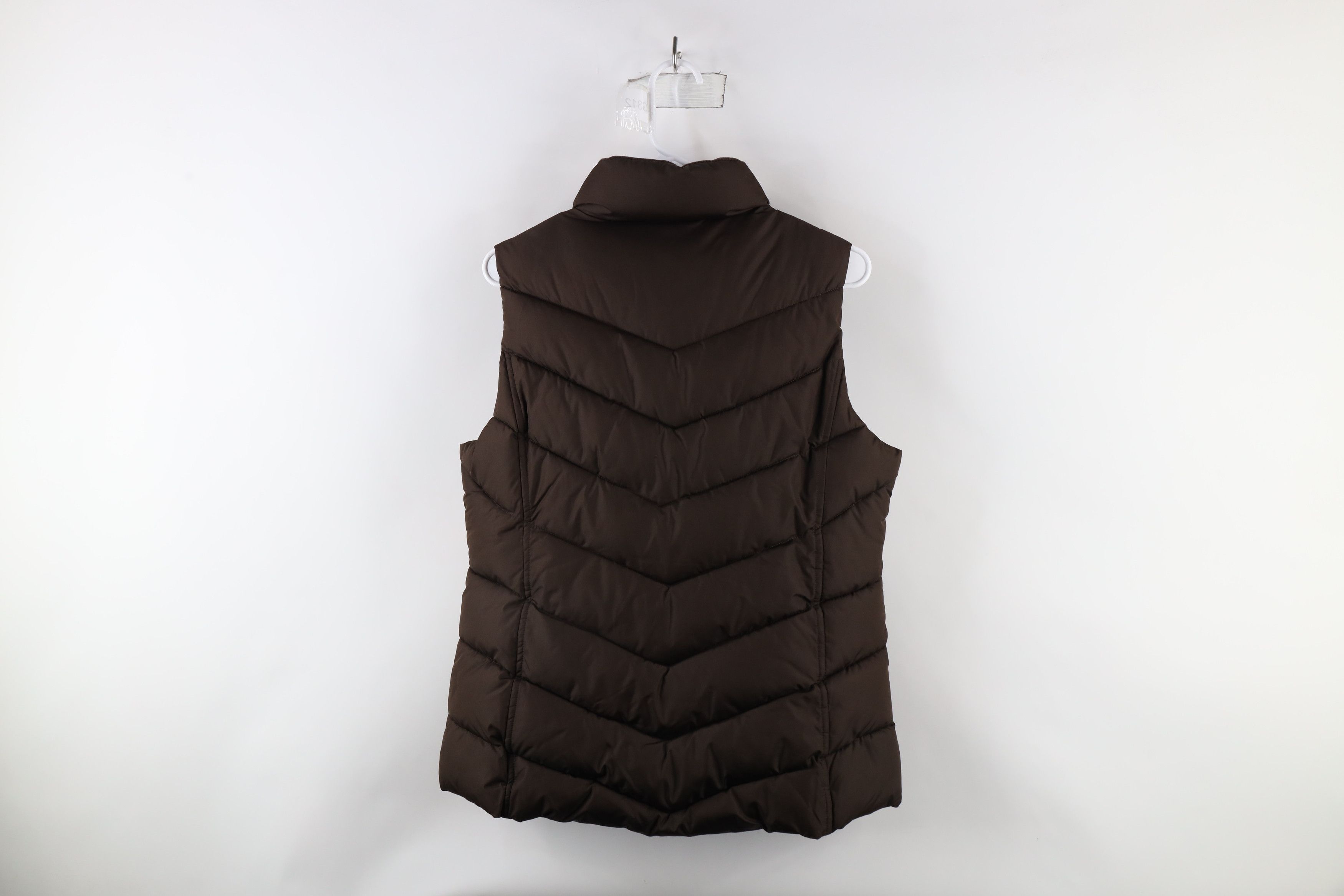 Gap × Vintage Vintage Gap Blank Faded Full Zip Puffer Vest Jacket Brown Size M / US 6-8 / IT 42-44 - 9 Thumbnail