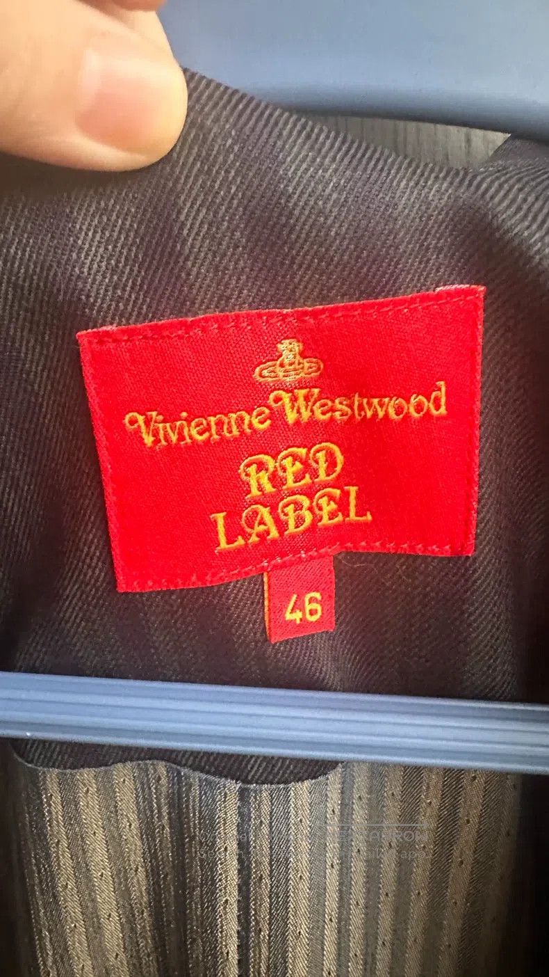 Vivienne Westwood Vivienne Westwood Irregular suit jacket, dark green stripe Size M / US 6-8 / IT 42-44 - 6 Thumbnail