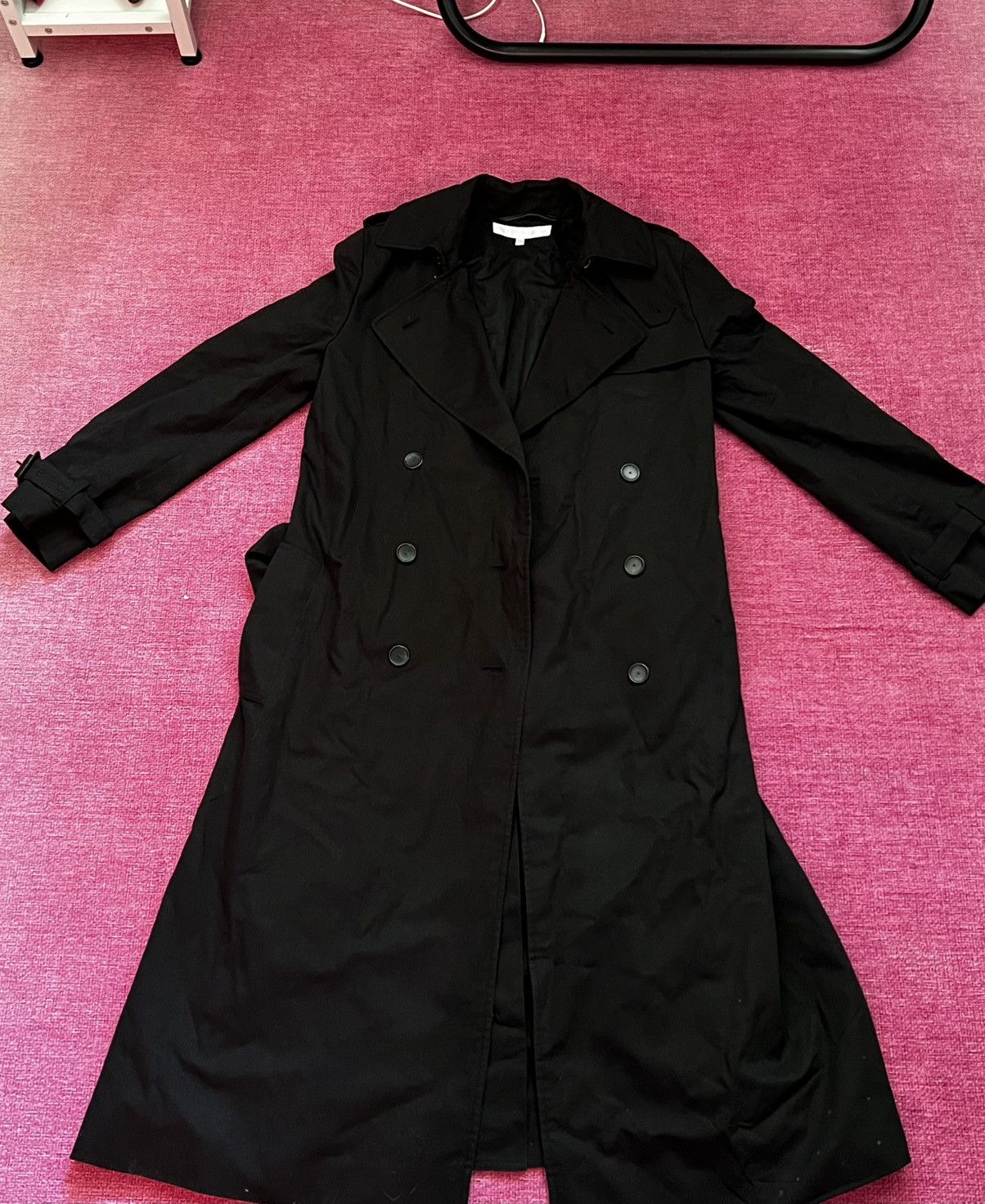 Veronique Branquinho Black Trench Coat Size XS / US 0-2 / IT 36-38 - 1 Thumbnail