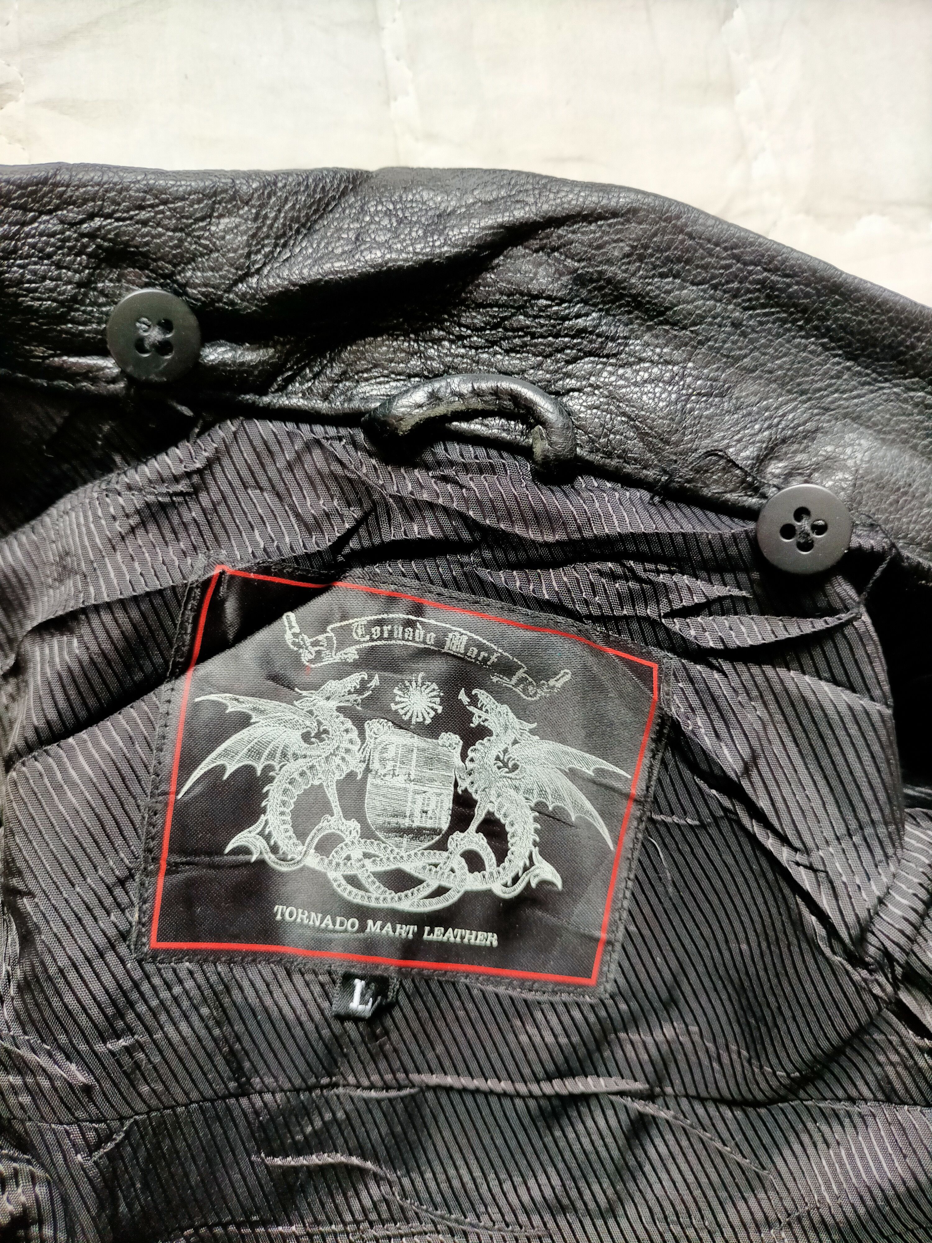 Tornado Mart Tornado Mart Japan Leather Rider Jacket Size US L / EU 52-54 / 3 - 17 Thumbnail