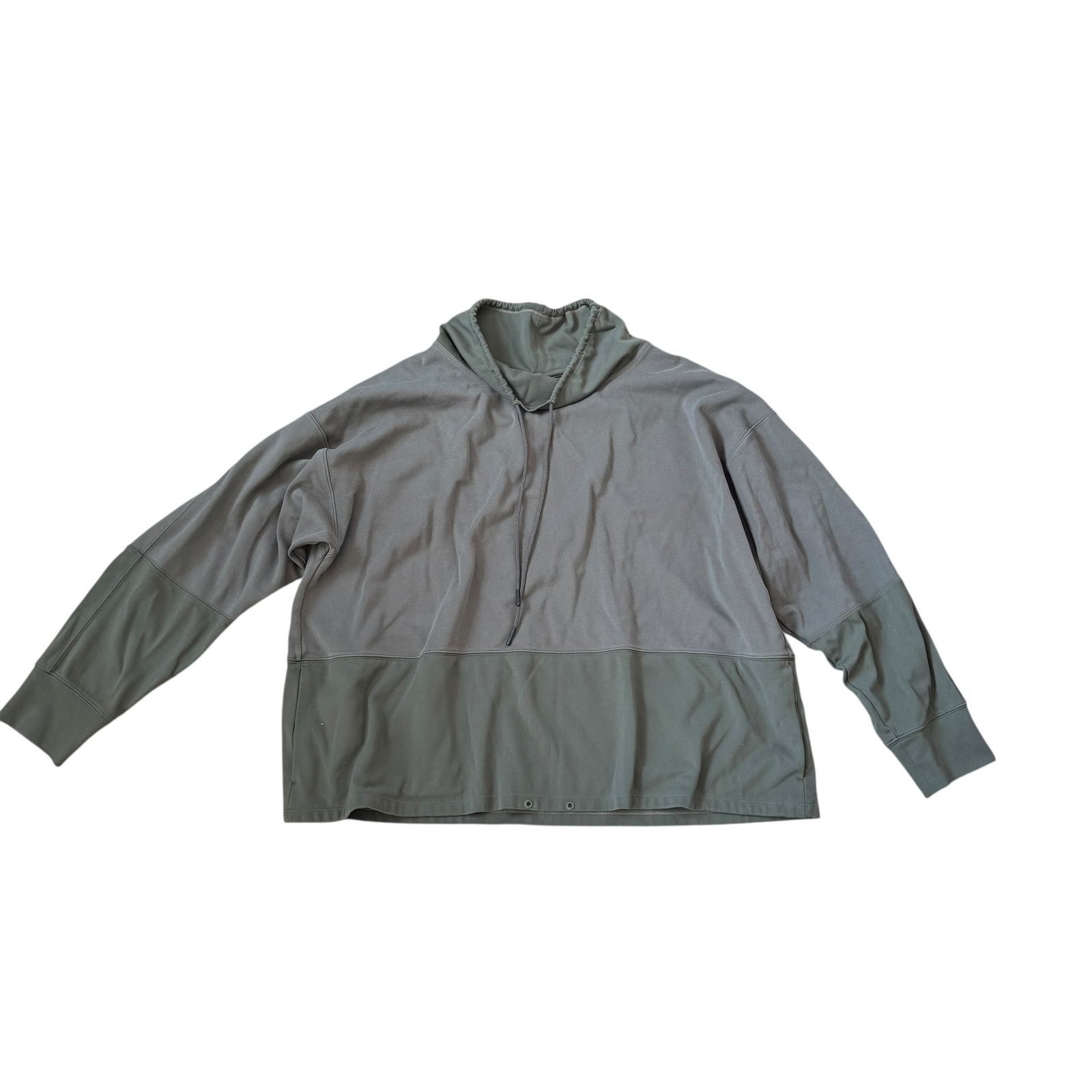 Athleta Athleta Hermosa Mock Neck Sweatshirt Mountain Olive Size XL / US 12-14 / IT 48-50 - 3 Thumbnail