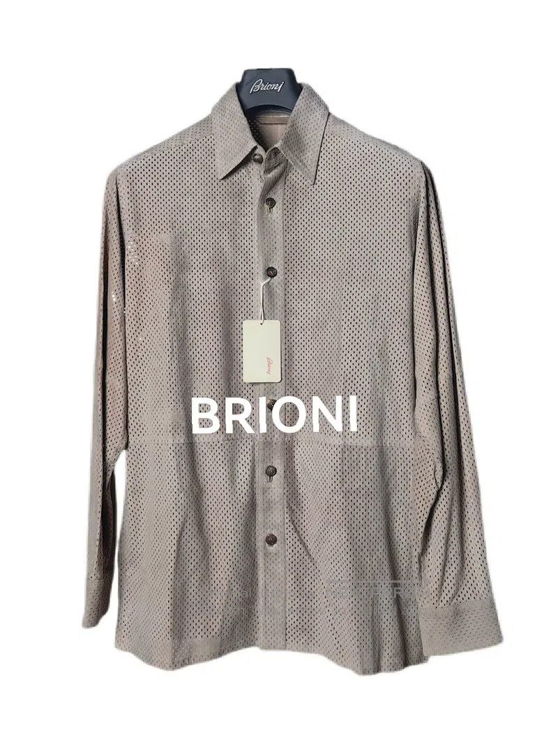 Brioni Brioni Handmade Openwork Leather Jacket Size US M / EU 48-50 / 2 - 1 Thumbnail