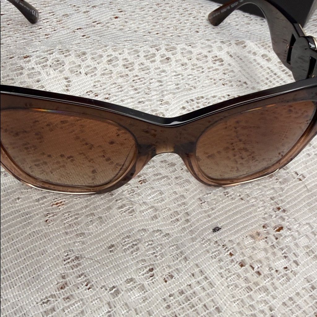Versace NWT Versace cat eye gold tone Brown Medusa logo sunglasses Size ONE SIZE - 5 Thumbnail