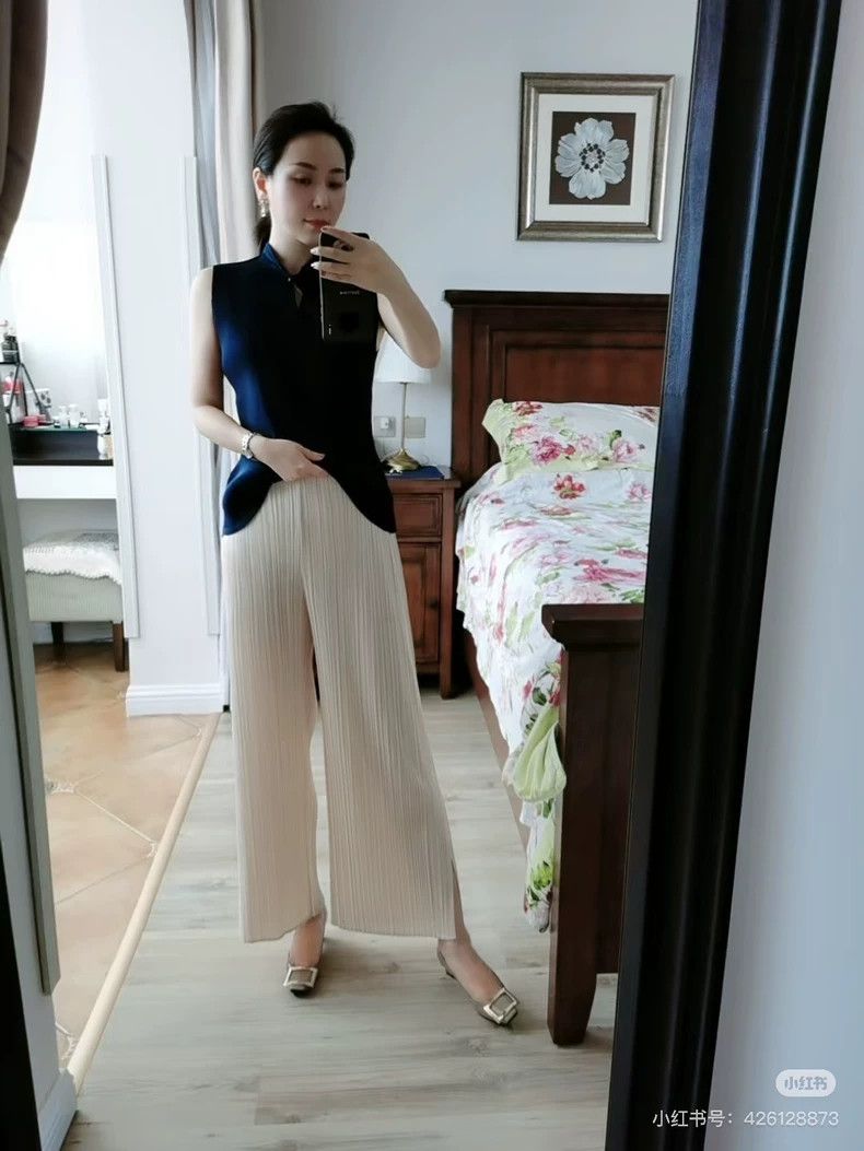 Issey Miyake issey miyake size:3 beige pants Size 42" / US 20 - 2 Thumbnail