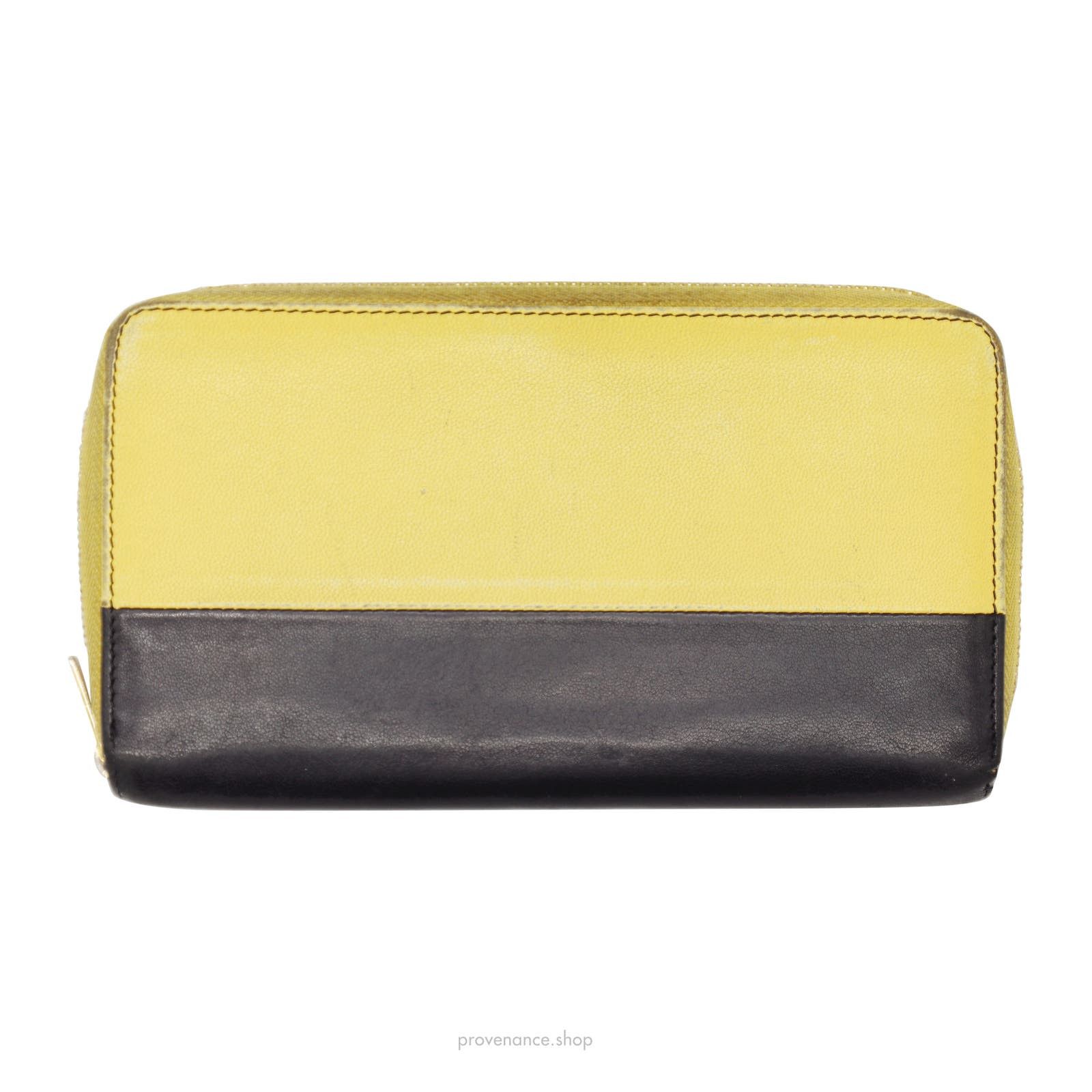 image of Celine Multifunction Zip Wallet - Yellow/black, Men's