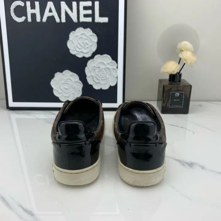 Louis Vuitton Louis Vuitton Black Monogram Sneakers -2508 Size US 5.5 / EU 38 - 2 Thumbnail