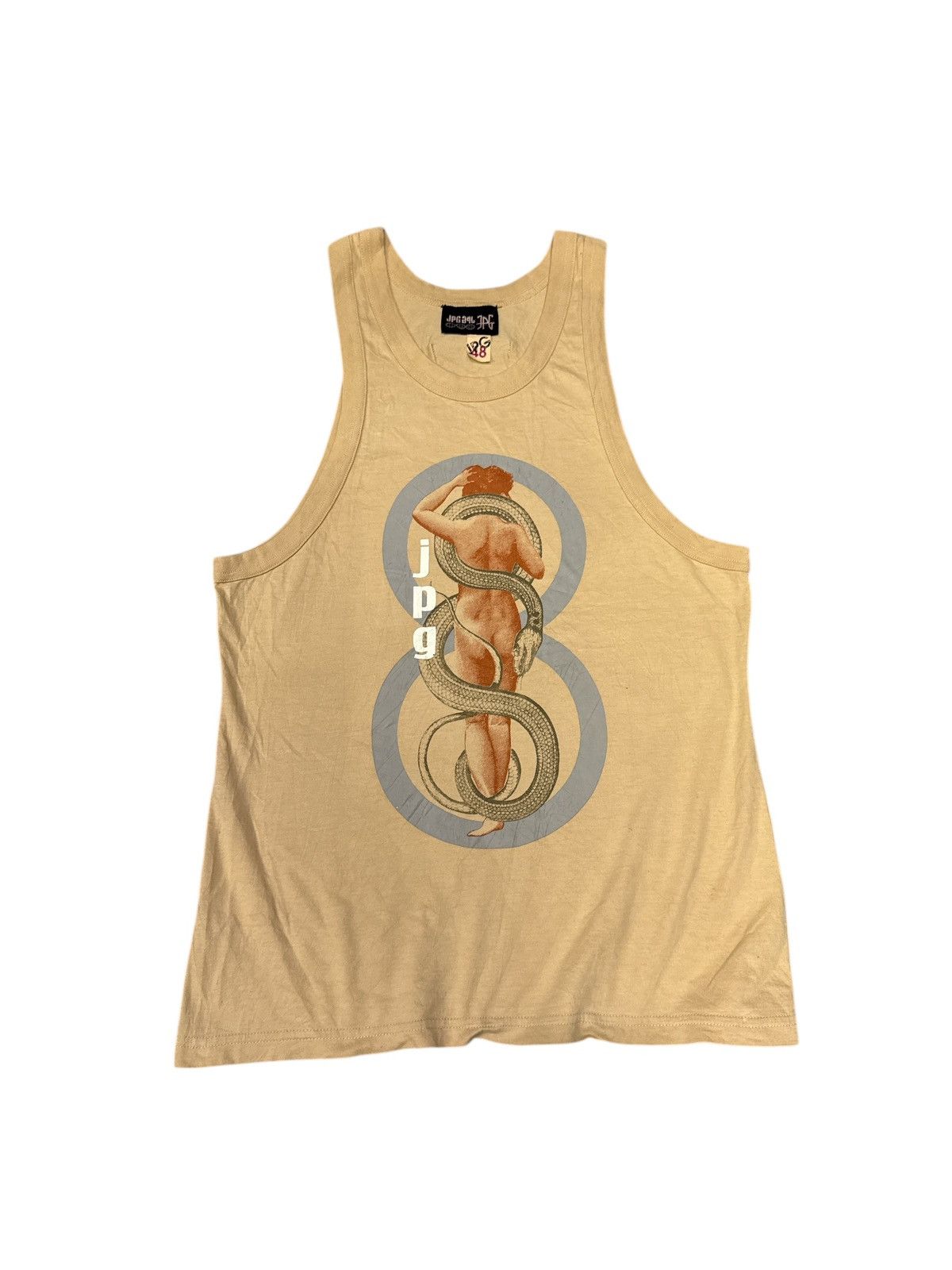 Jean Paul Gaultier VTG JPG BY GAULTIER ARIS SNAKE SLEEVELESS SHIRT TANK Size XL / US 12-14 / IT 48-50 - 1 Thumbnail