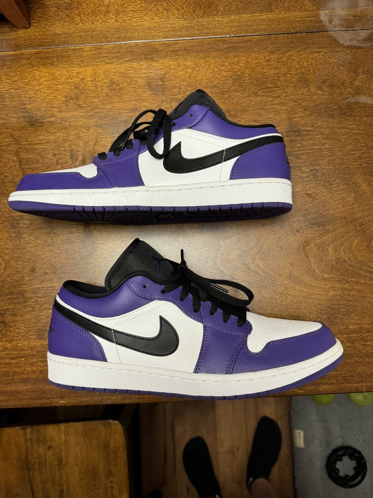 Jordan Brand × Nike Jordan 1 Low Court Purple Size US 12 / EU 45 - 1 Thumbnail