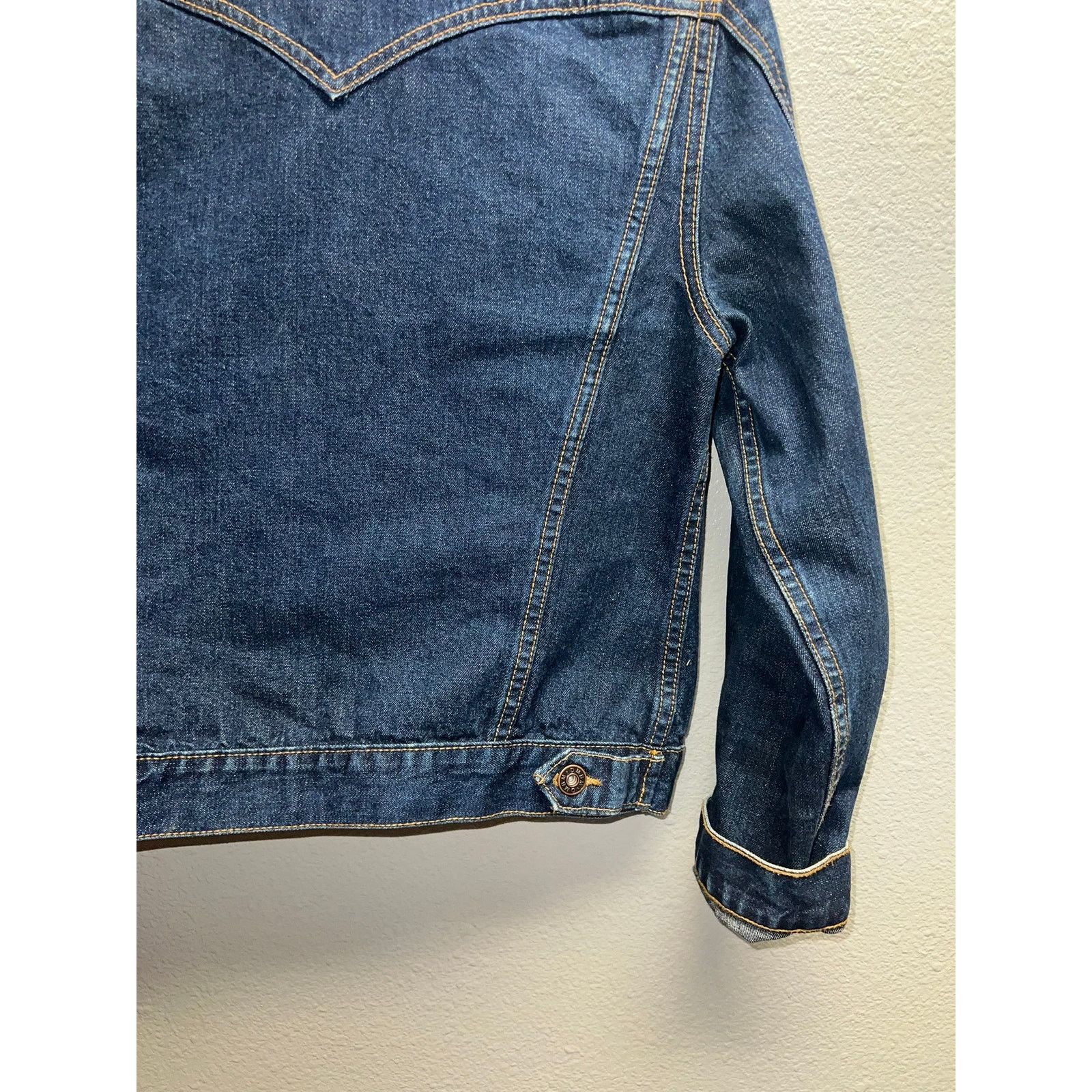 Vintage Vintage Womens Denim Jacket DMBM Jeans Blue Top Women Large Size L / US 10 / IT 46 - 9 Thumbnail