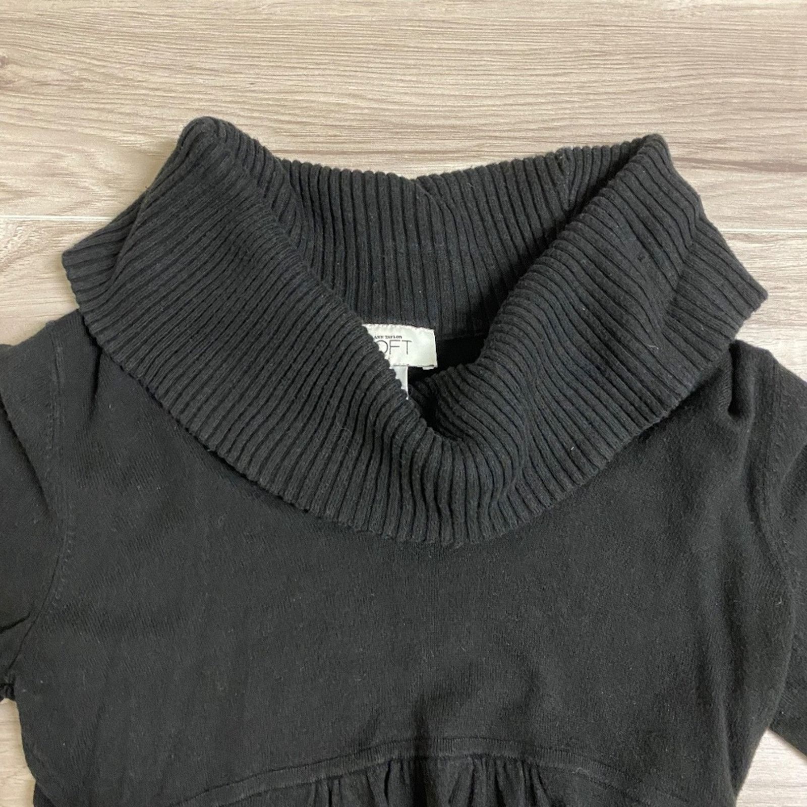 Loft LOFT Short Sleeve Cowl Neck Sweater Blouse - XS Size XS / US 0-2 / IT 36-38 - 3 Thumbnail