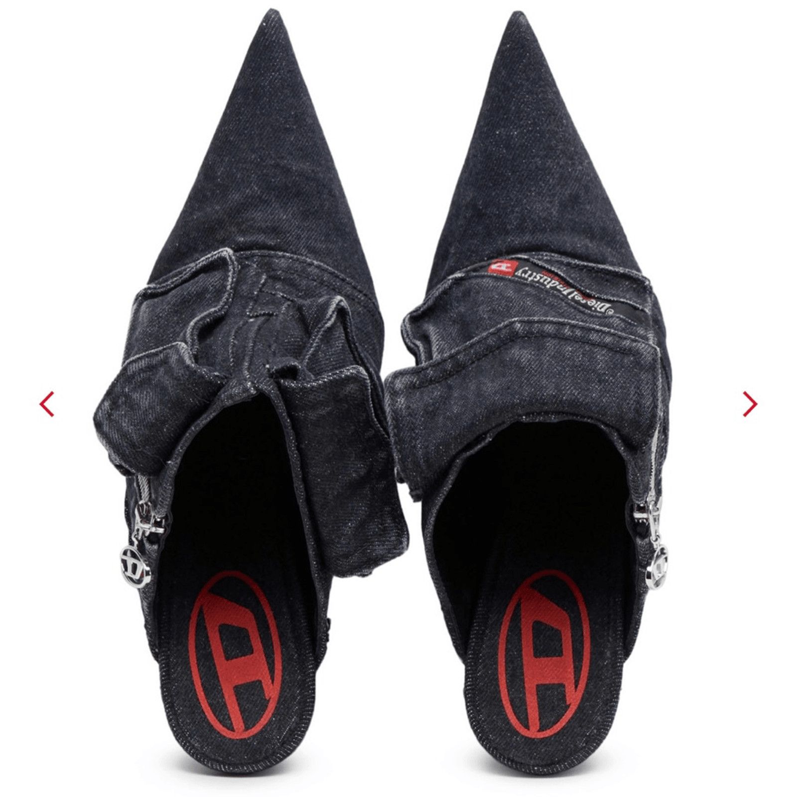 Diesel NWOT Diesel D-Venus Pocket Ml Denim Mule Size US 7.5 / IT 37.5 - 3 Thumbnail