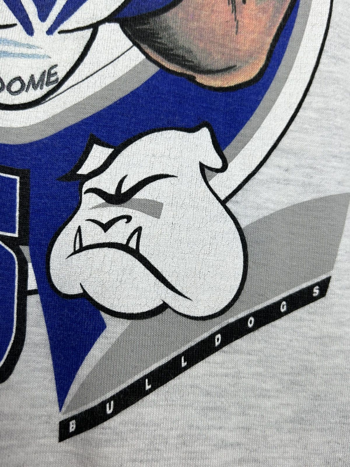 Vintage 90s Vintage NRL 1998 Grand Final Bulldogs Assault T-Shirt Size US XL / EU 56 / 4 - 4 Thumbnail