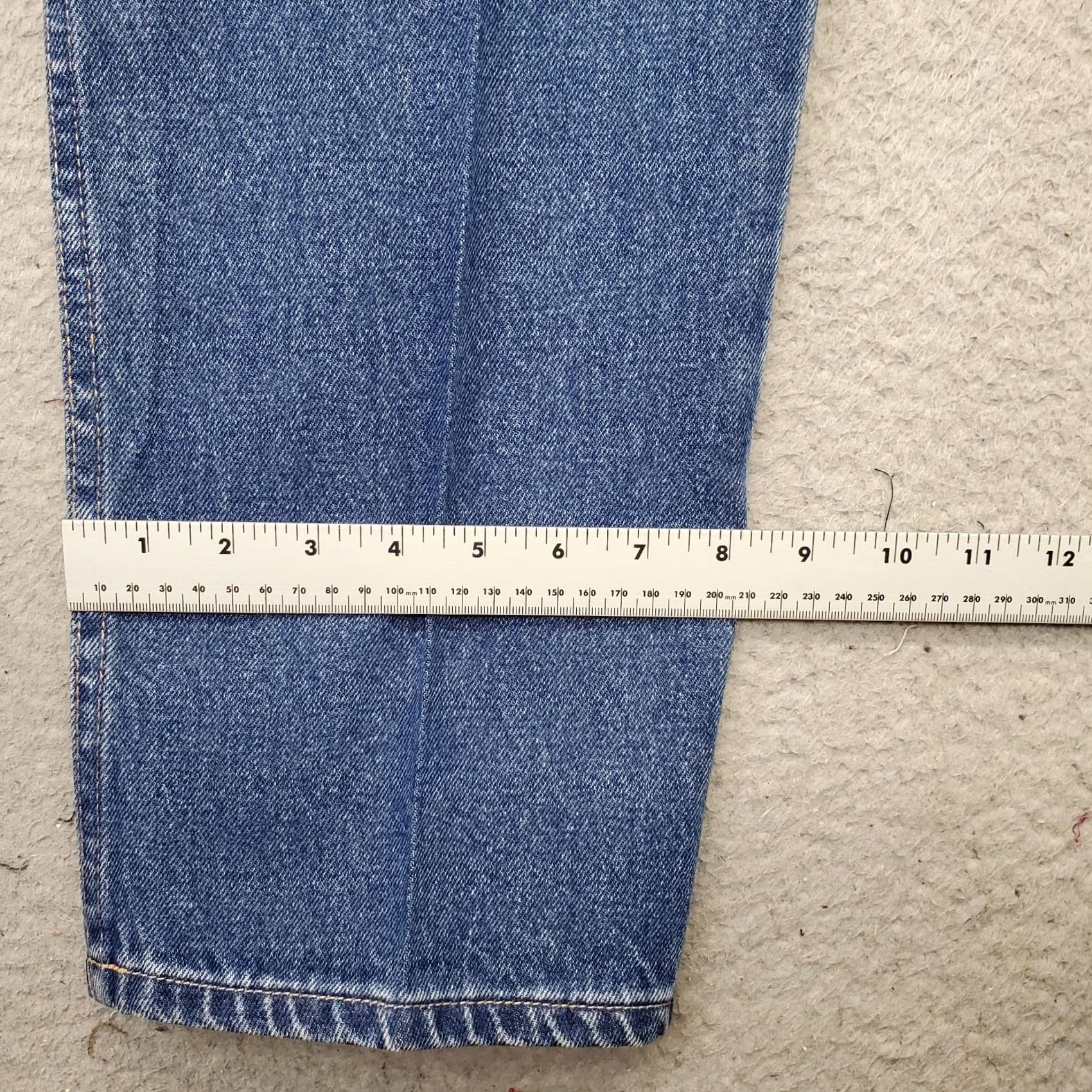 Denime Lanesboro Jeans Mens 44x30 Blue Denim Mid Rise Stretch Straight Shirt? Size US 44 / EU 60 - 5 Thumbnail