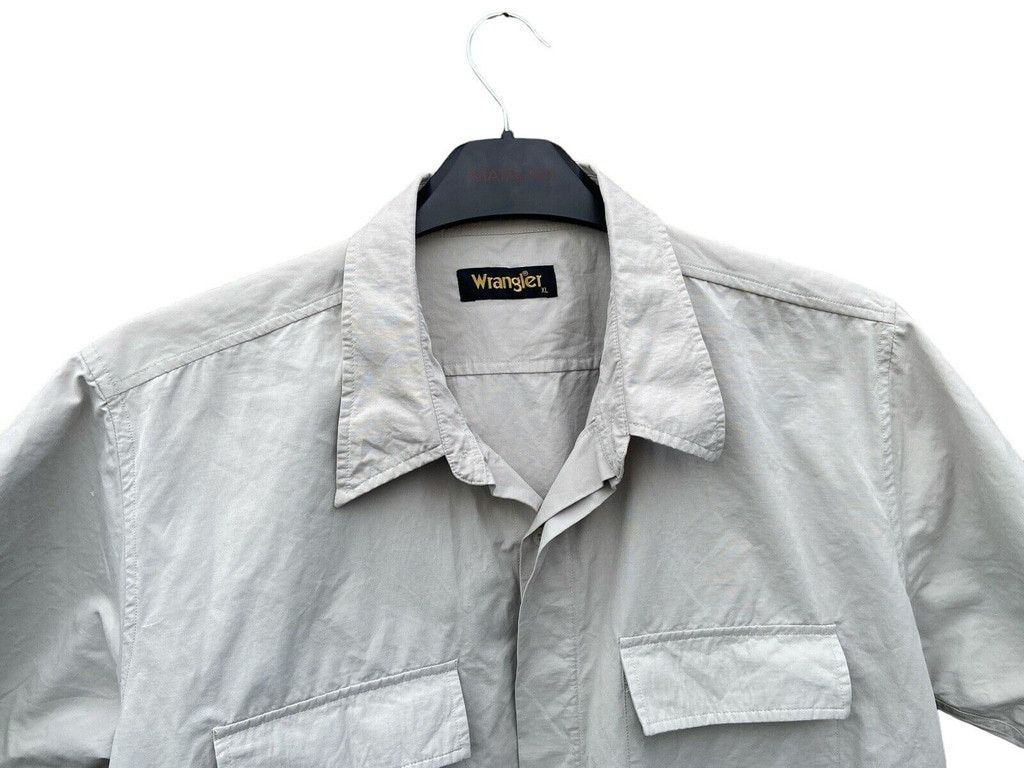 Wrangler Wrangler Men's Shirt Cream Short Sleeve Button Up Size XL Size US XL / EU 56 / 4 - 2 Thumbnail