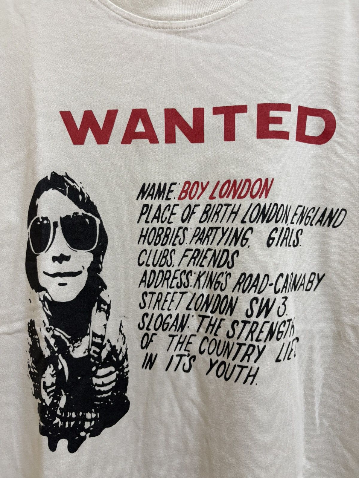 Boy London Vintage 90s Rare Boy London Wanted Tee Size US M / EU 48-50 / 2 - 5 Thumbnail