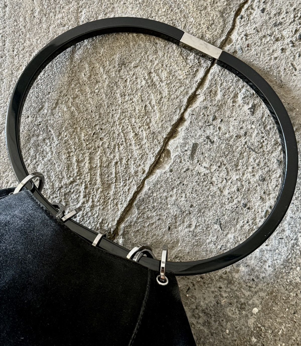 Gucci Gucci - Tom Ford - FW1999 - Suede Ring Bag Size ONE SIZE - 12 Thumbnail