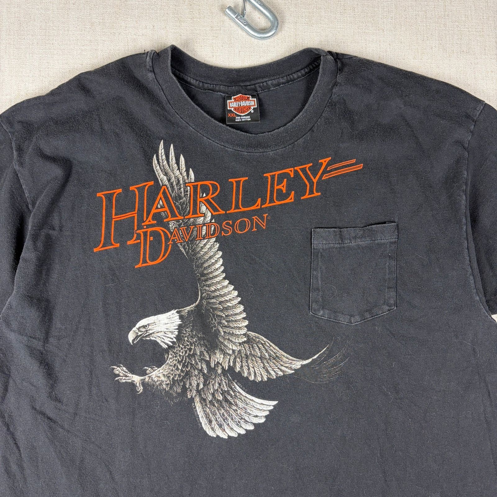 Harley Davidson Vintage Harley Davidson Soaring Eagle 1996 XXL Pocket Tee Size US XXL / EU 58 / 5 - 3 Thumbnail