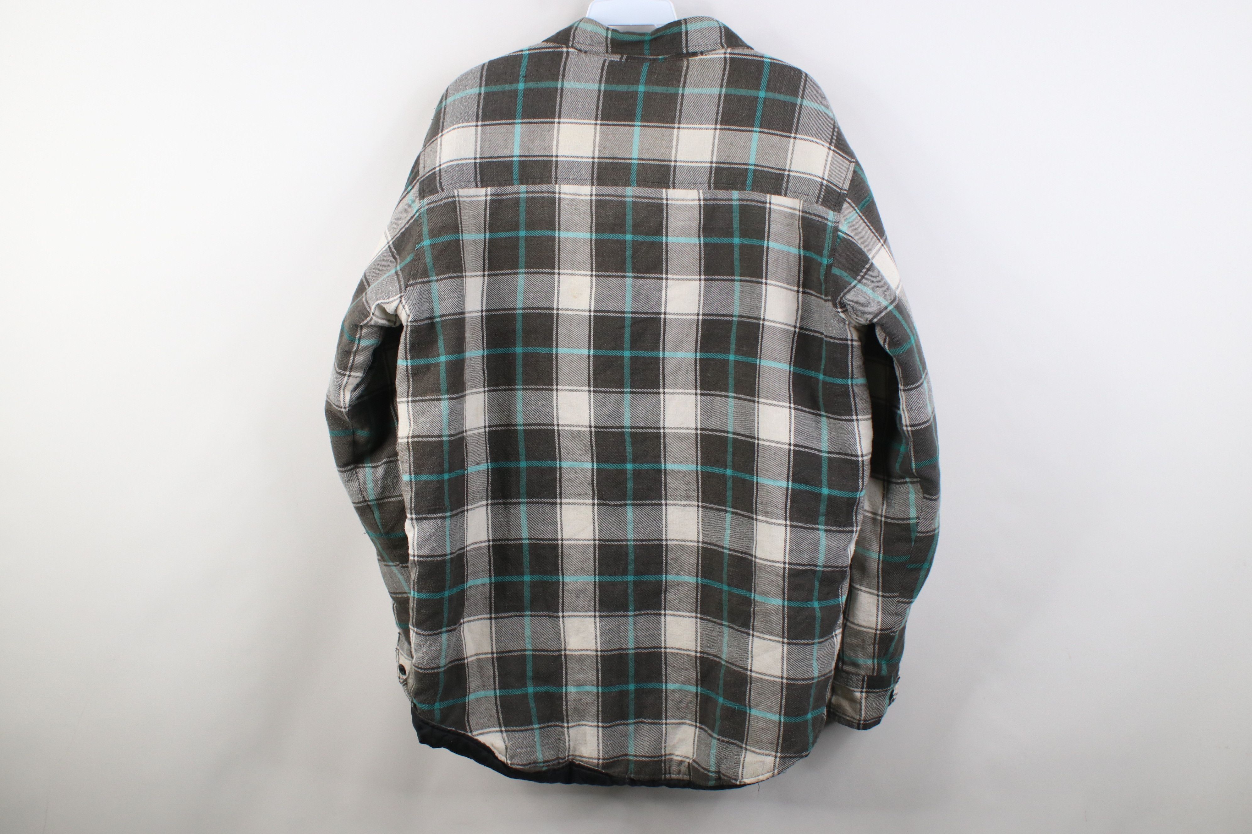 Vintage Vintage 90s Streetwear Flannel Button Shirt Jacket Jac Shirt Size US M / EU 48-50 / 2 - 13 Thumbnail