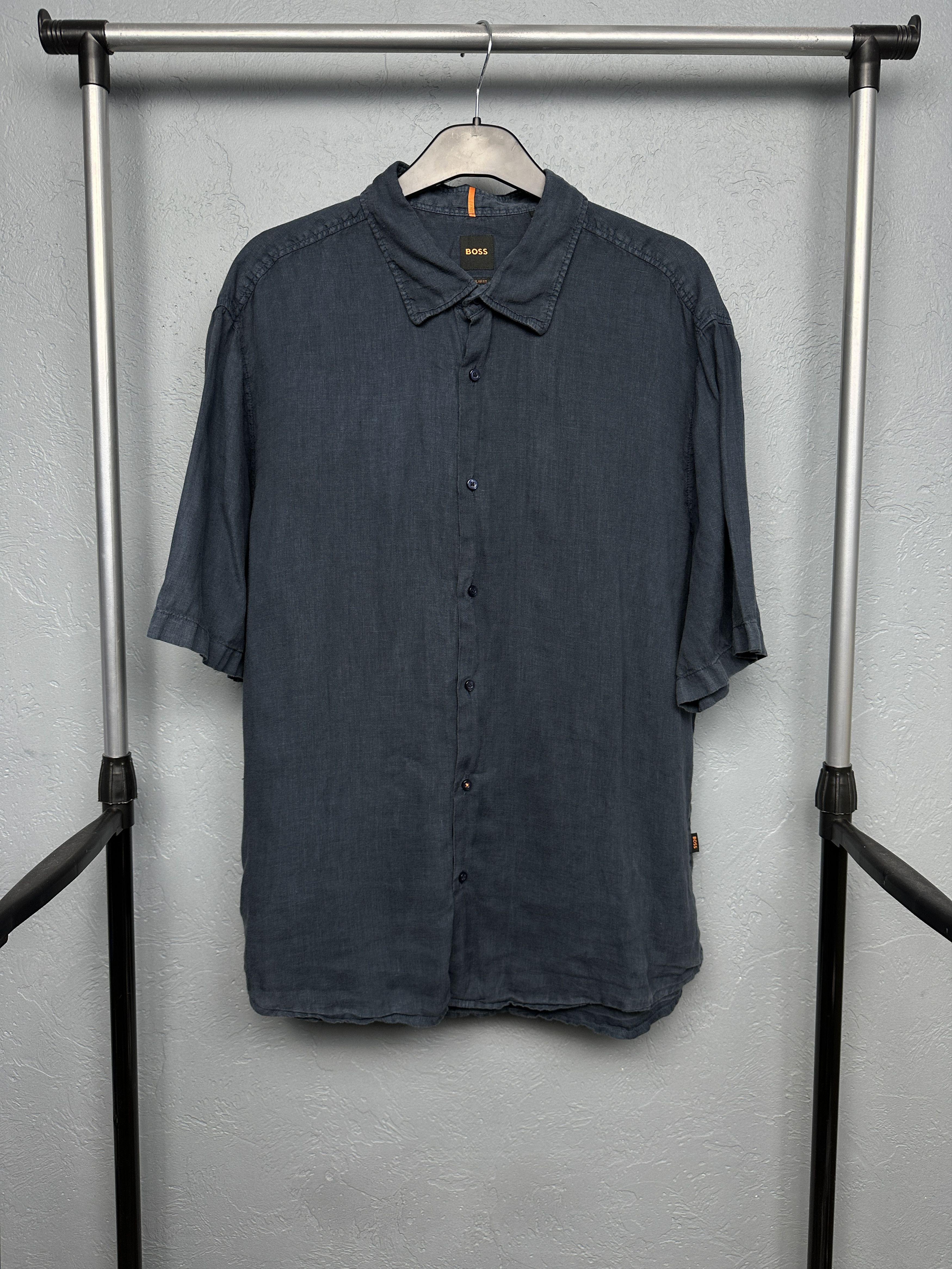 Hugo Boss Hugo Boss Vintage Mens LINEN Short Sleeve Shirt Size US XL / EU 56 / 4 - 1 Thumbnail