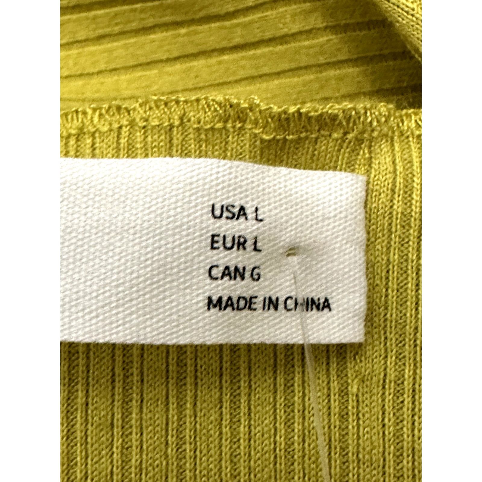 Other Elodie Cardigan Sweater Tie Ribbed Cropped Length Yellow L Size L / US 10 / IT 46 - 9 Thumbnail
