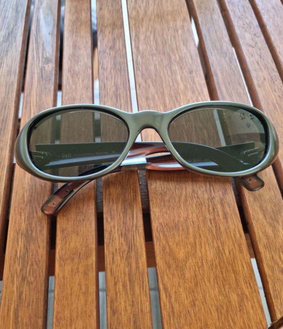 Dolce Gabbana Sunglasses CC Logo Rimless Vintage