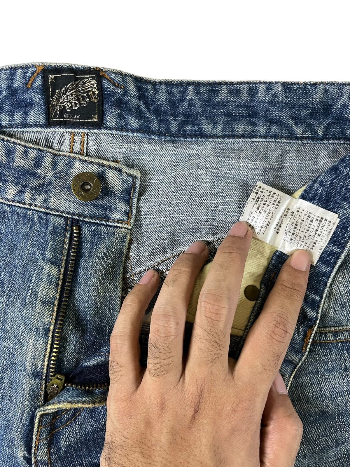 Japanese Brand Vintage Japanese Brand Mud Wash Western Style Ripped Jeans Size US 32 / EU 48 - 11 Thumbnail